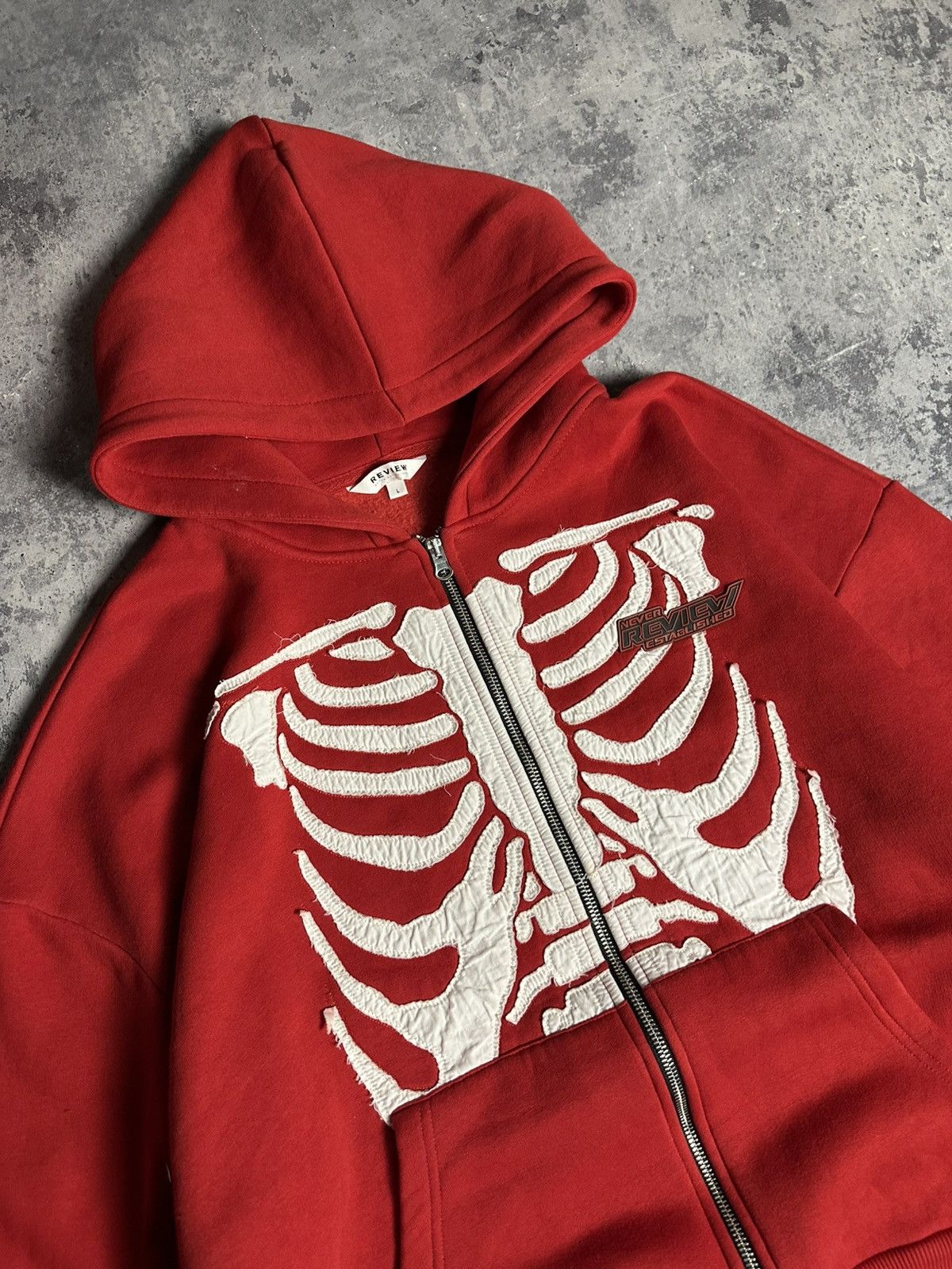 If Six Was Nine Vintage Skeleton Zip Hoodie All Over Print Faded Japanese Size US L / EU 52-54 / 3 - 5 Thumbnail