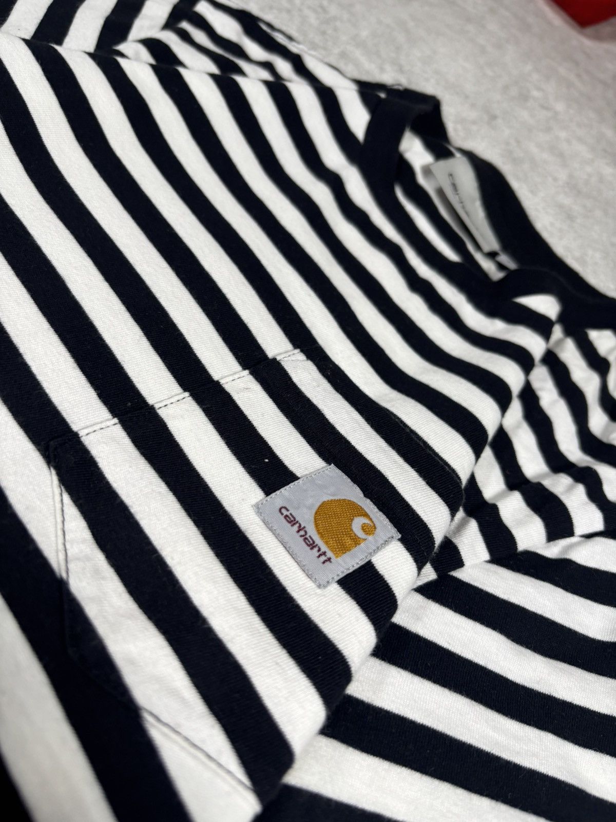 Carhartt Carhartt WiP Parker pocket striped tee t shirt Size US S / EU 44-46 / 1 - 3 Thumbnail