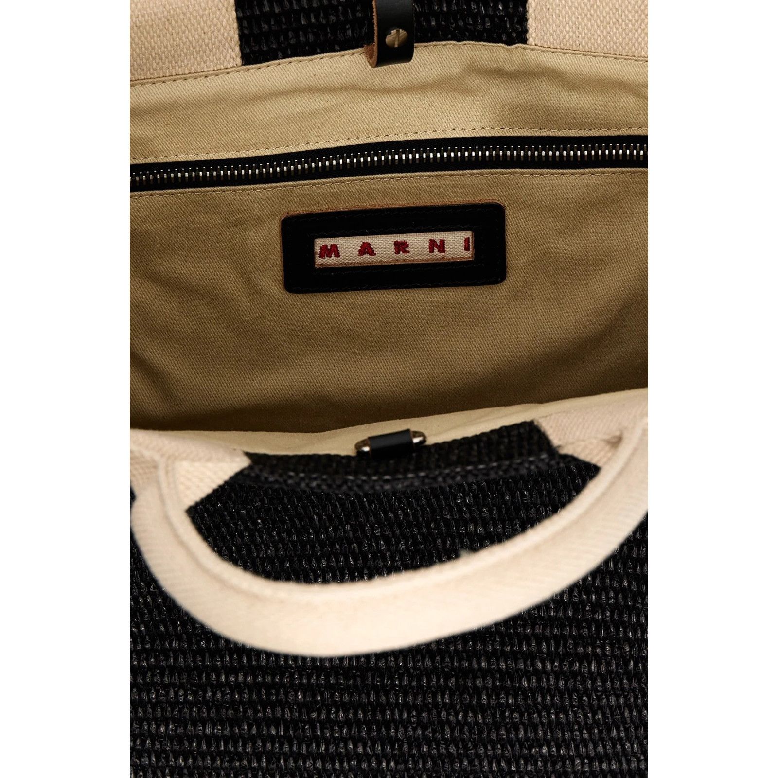 Marni MARNI Mini Tote Black Raffia Shoulder Bag New & Authentic Size ONE SIZE - 4 Thumbnail