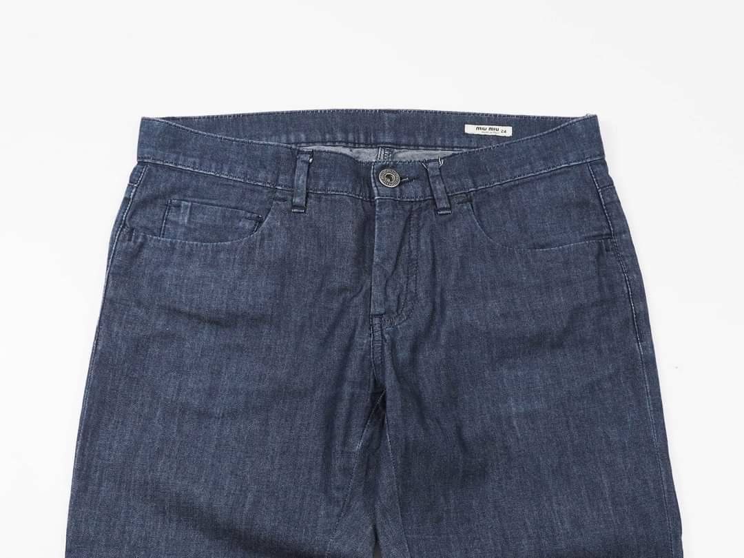 Miu Miu Miu Miu three quarters pants denim Size 28" / US 6 / IT 42 - 9 Thumbnail