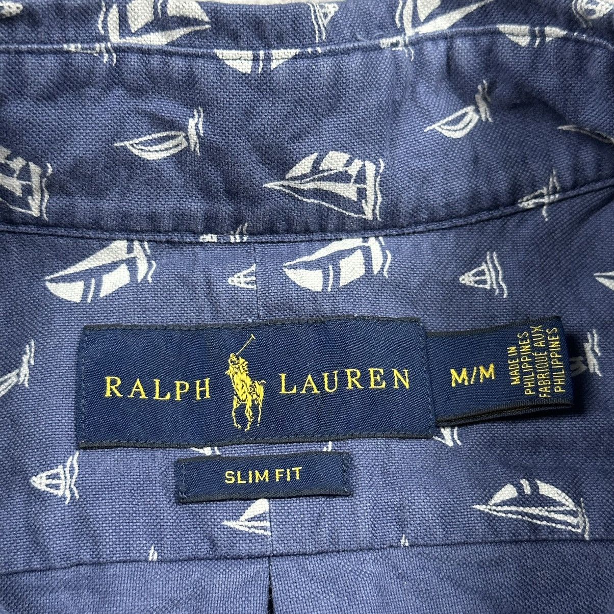 Polo Ralph Lauren Polo Ralph Lauren Yachts Short Sleeve Slim Fit Shirt Men’s Size US M / EU 48-50 / 2 - 7 Thumbnail