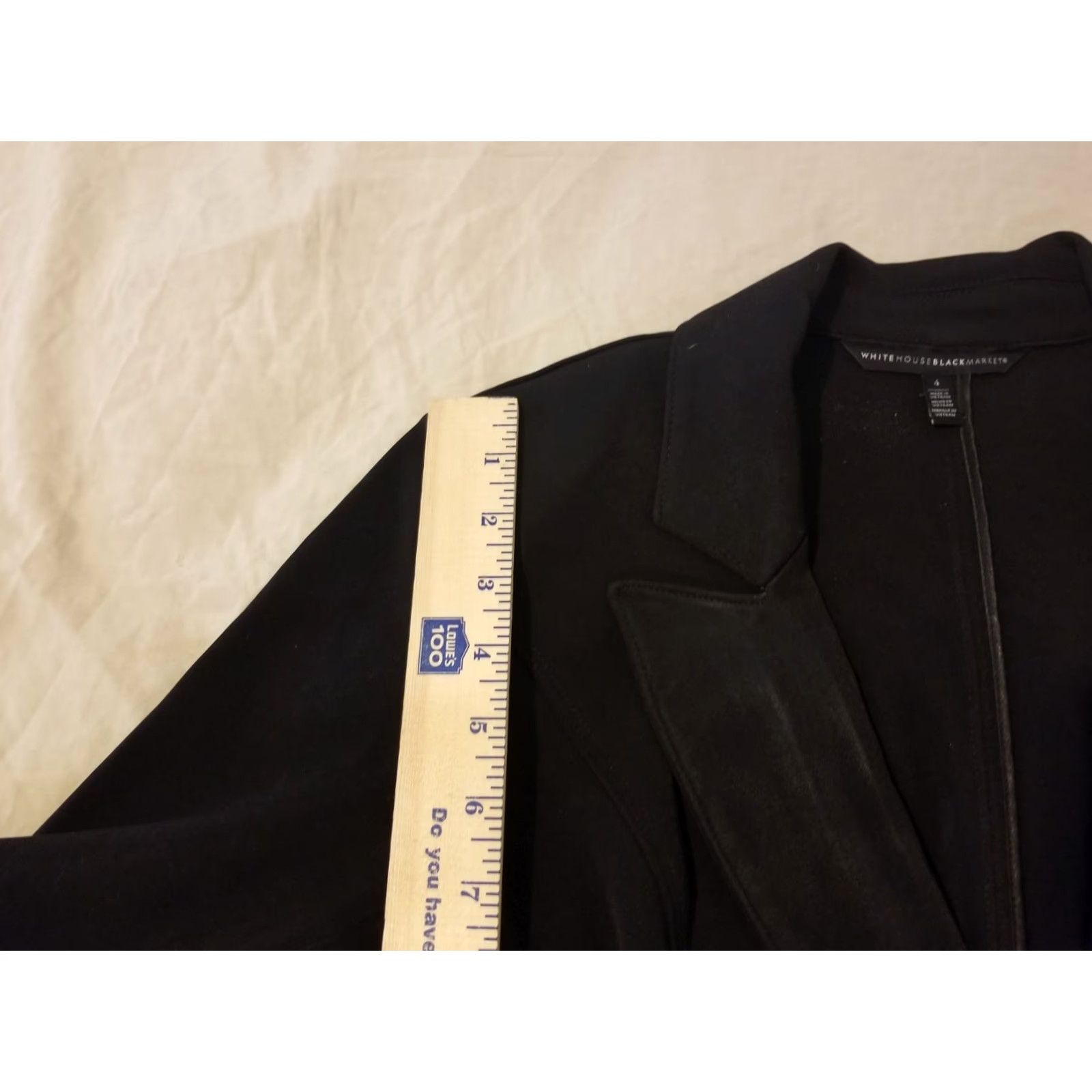 White House Black Market Womens White House Black Market Jacket Blazer 4 Black Black House White Market Blazer Womens Regular Fall Spring Winter 4 Blazer Mens Girls Boys Size S / US 4 / IT 40 - 6 Thumbnail