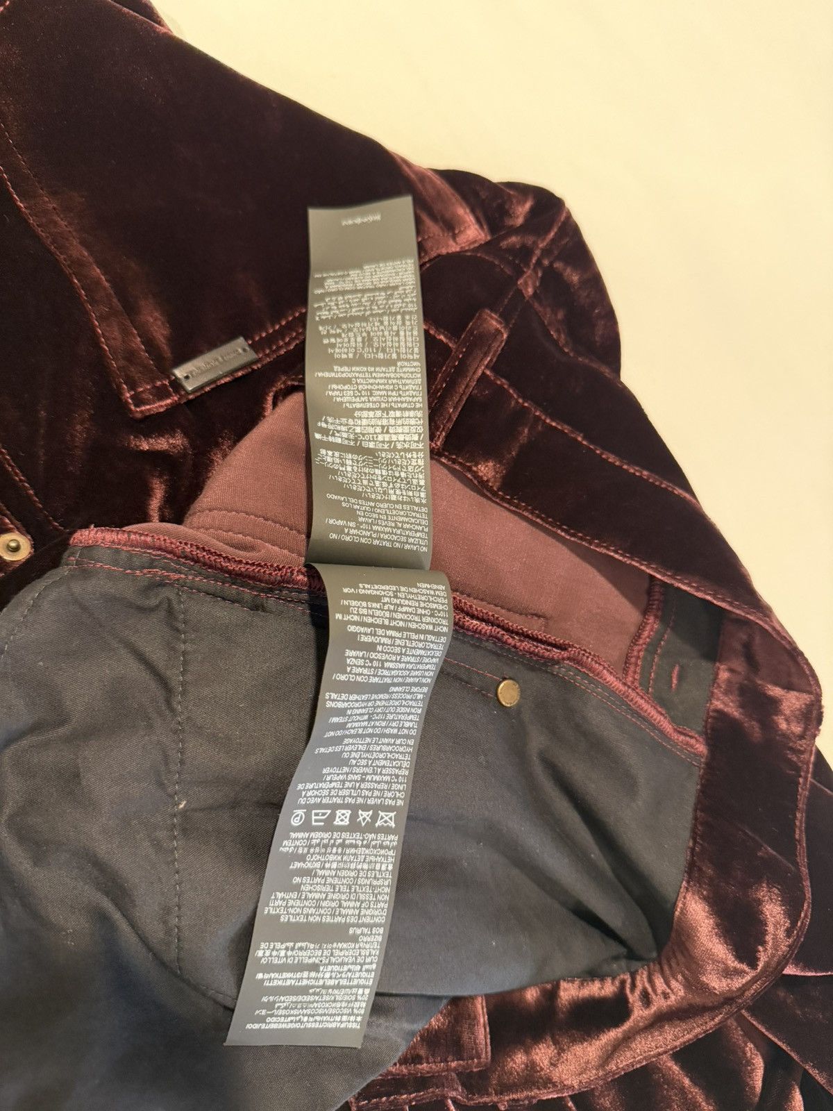 Saint Laurent Paris Saint Laurent mens 2022 velour pants. 33. $1350 Size US 32 / EU 48 - 3 Thumbnail