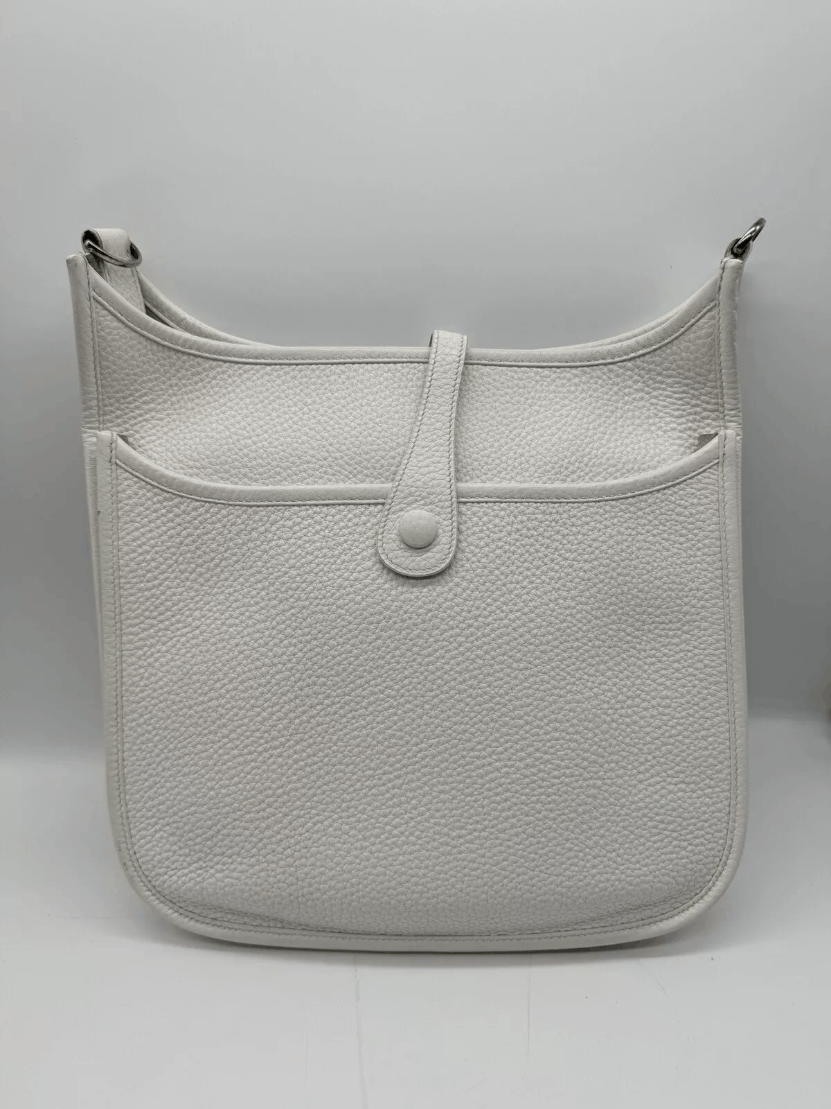 Hermes Hermes Evelyne iii 3PM Clemence Leather White Size ONE SIZE - 2 Thumbnail