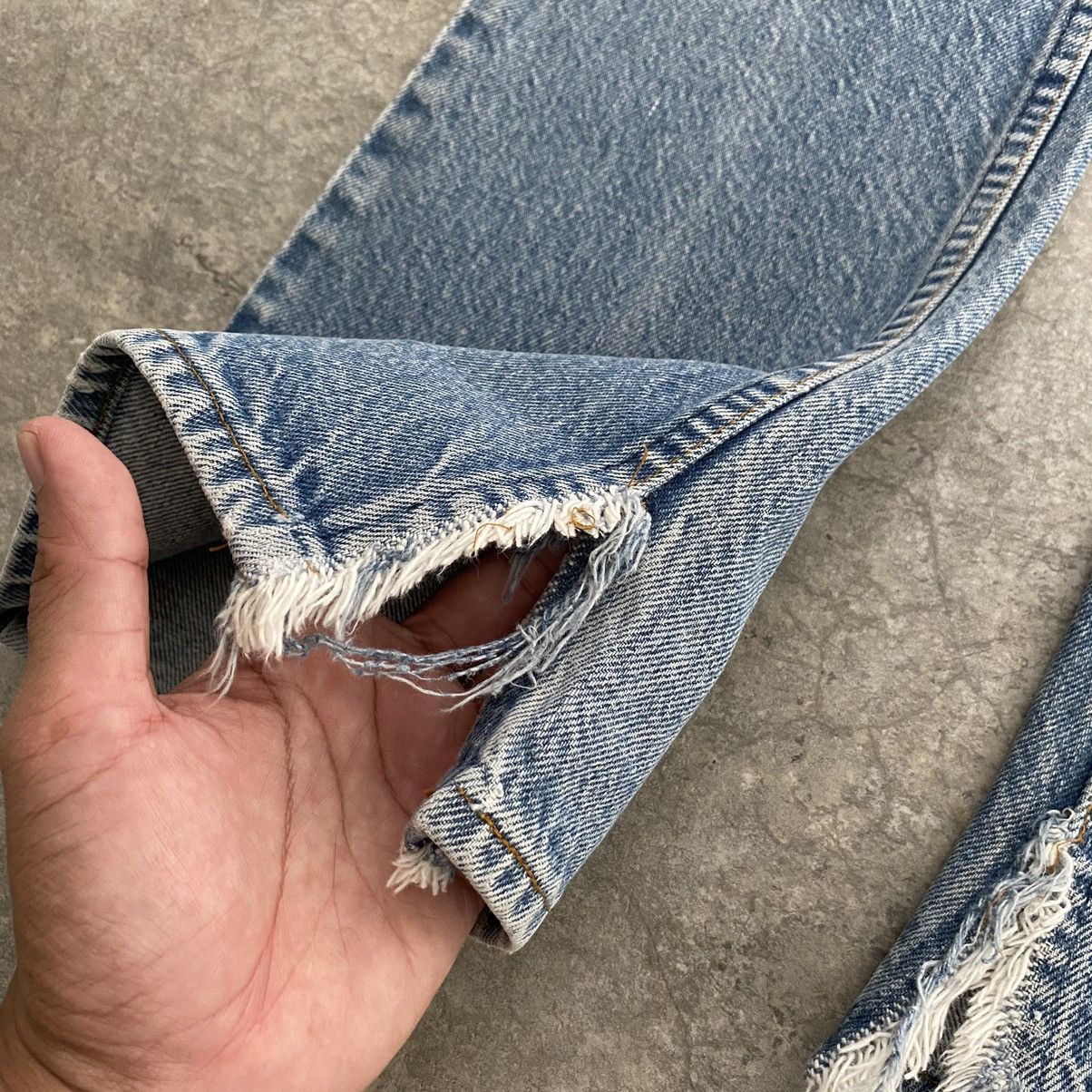 Vintage 70’s Levis 517 Faded Blue Distressed Flared Jeans