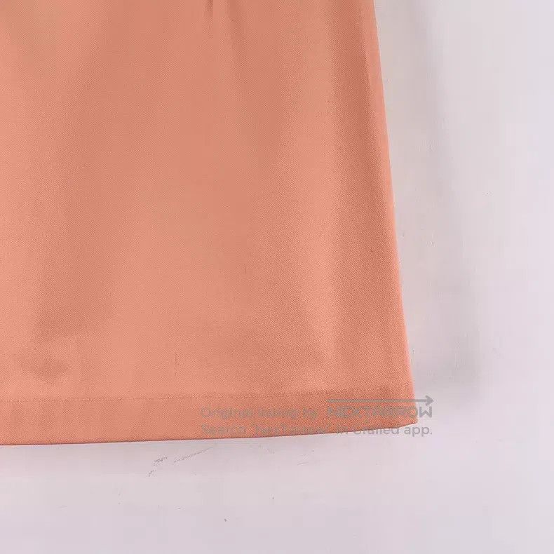 Hermes Hermes Orange Pink Bell Chain Decorated Cotton Casual Skir Size 24" / US 00 / IT 34 - 5 Thumbnail