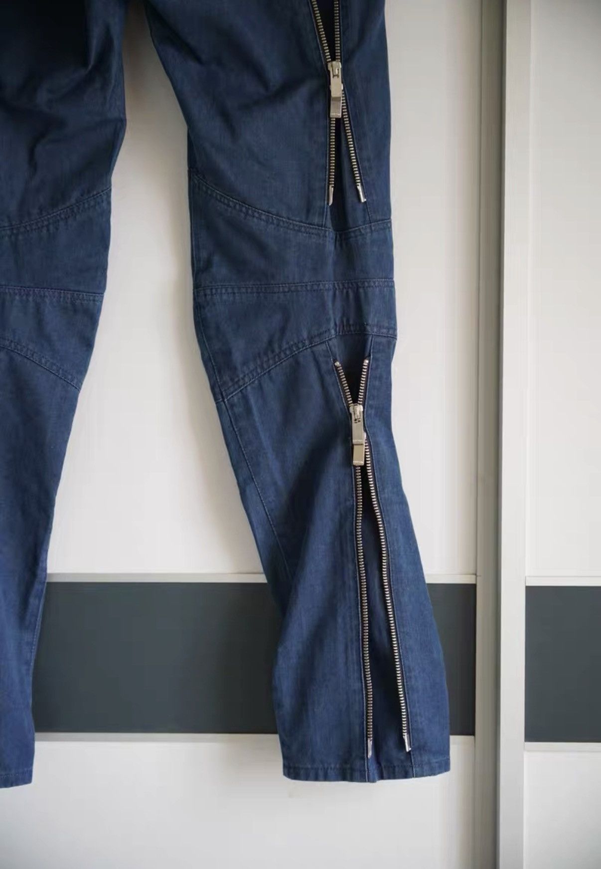 Sulvam Sulvam 16ss Multi-Zip Curved Jeans K4 Size US 34 / EU 50 - 3 Thumbnail