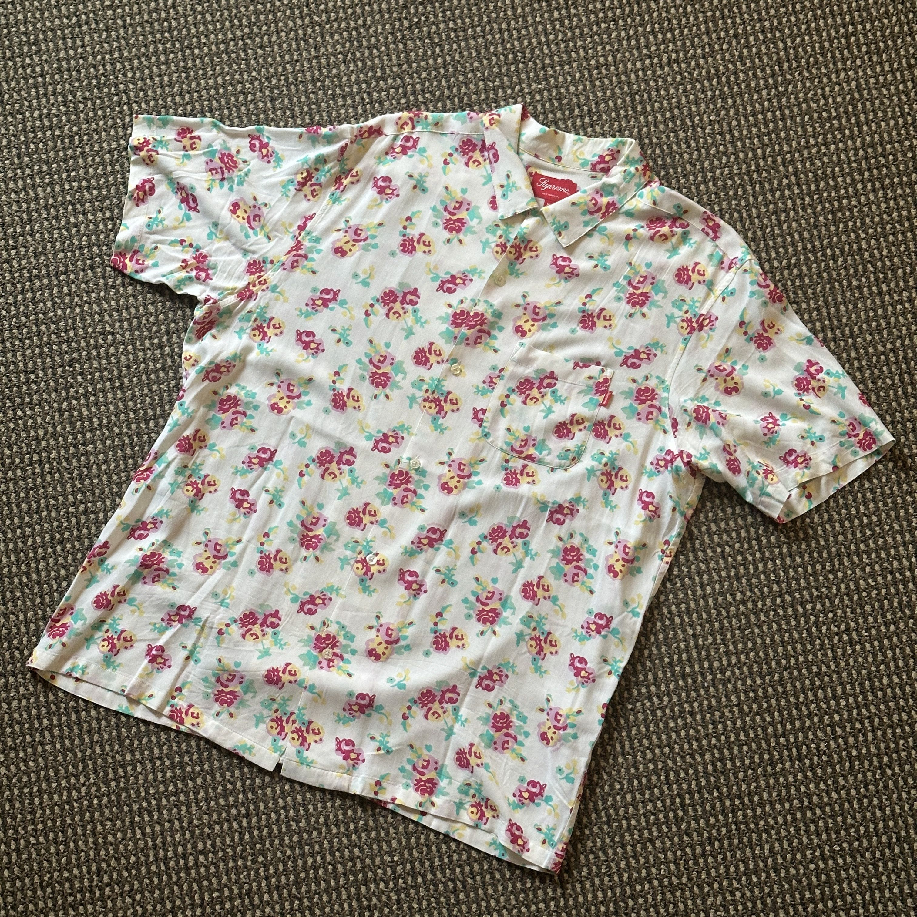 Supreme Supreme Floral Rayon S/S Shirt Size US XL / EU 56 / 4 - 1 Thumbnail