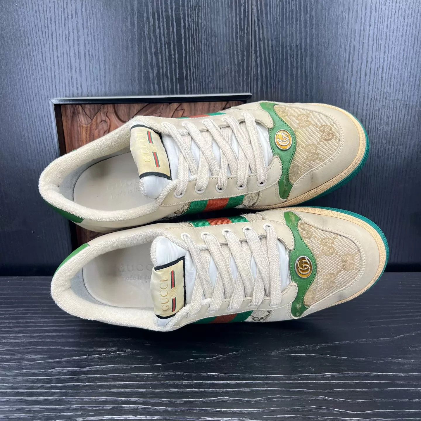 Gucci Gucci Dirty Sneaker Gray Green EU43.5 Like New Size US 10.5 / EU 43-44 - 7 Thumbnail