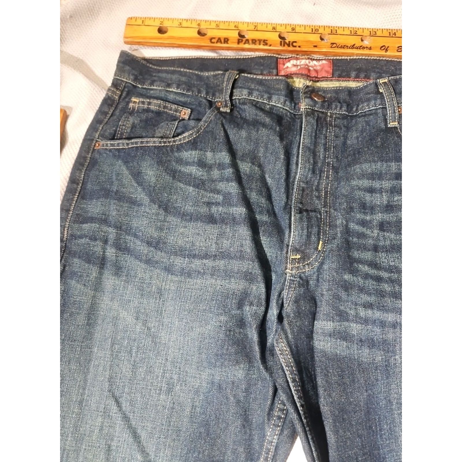 Vintage VINTAGE Arizona Jean Co Pants Mens 36x34 Blue Original Bootcut Denim Jeans Whisker Y2k Size US 36 / EU 52 - 3 Thumbnail