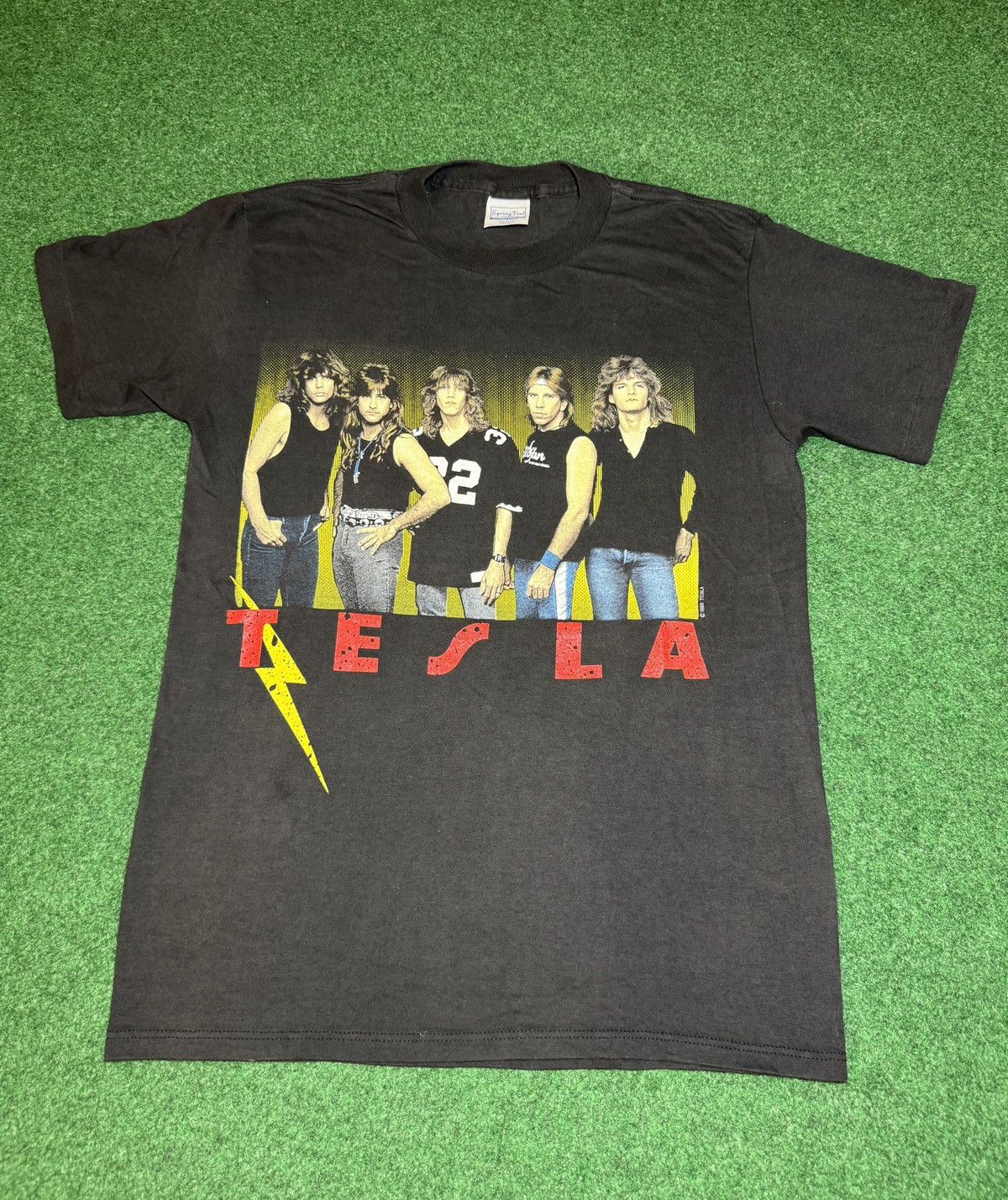 Band Tees × Vintage Vintage Tesla Band Spring Ford Retro 80s Rock Med T Shirt Size US M / EU 48-50 / 2 - 1 Thumbnail