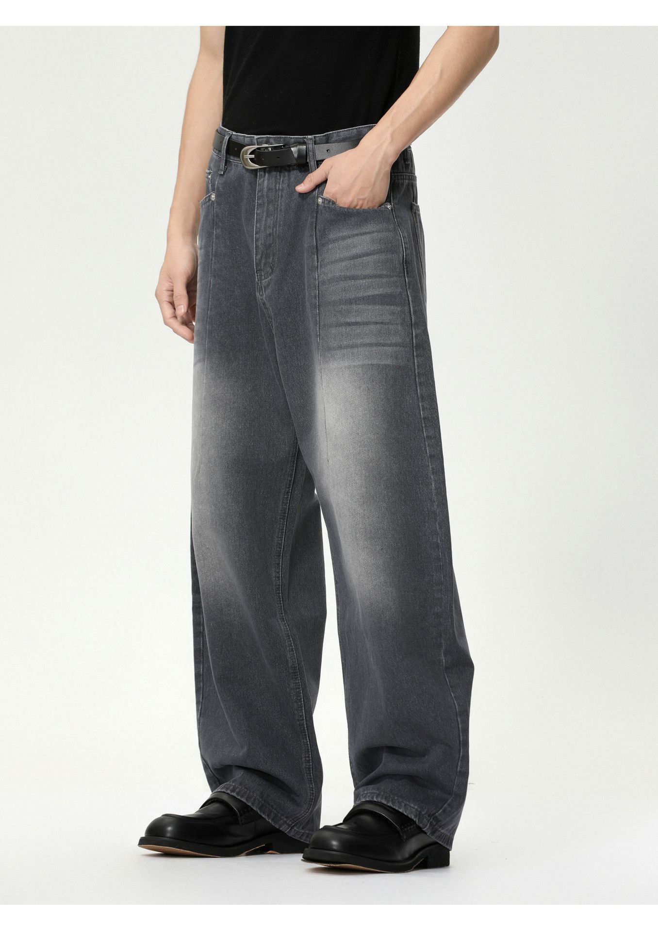 Vintage Men's Japanese Retro Casual Curved Loose Y2K Jeans Size US 32 / EU 48 - 2 Thumbnail
