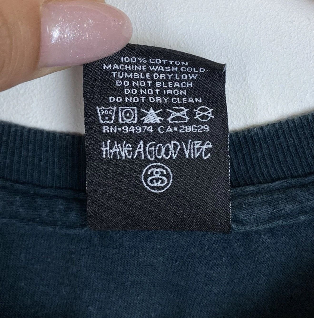 Stussy Stussy 1980 Crew Neck T-shirt Black Blue Top Skate Gang City Size US M / EU 48-50 / 2 - 5 Thumbnail