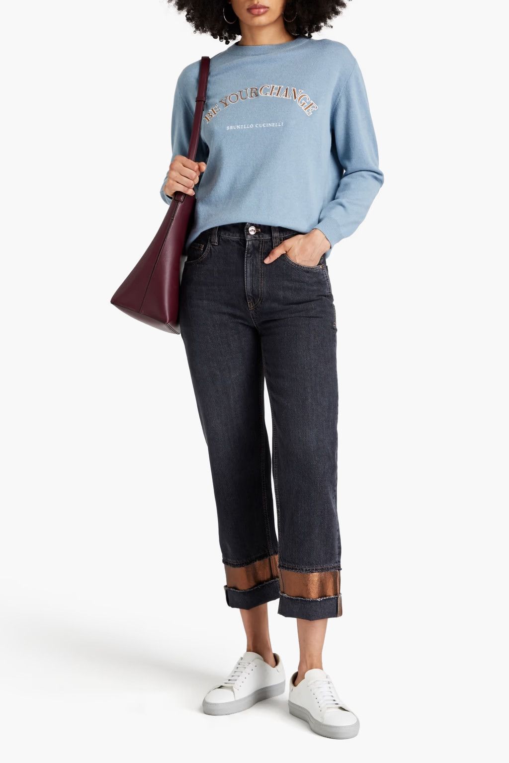 Brunello Cucinelli o1y0725 Denim Pant in Black Size 26" / US 2 / IT 38 - 2 Thumbnail