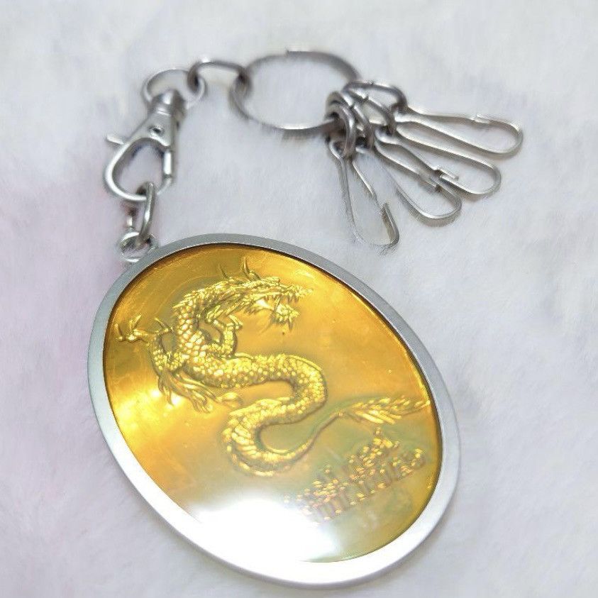 Jean Paul Gaultier Jean Paul Gaultier Dragon dragon plate keyring Size ONE SIZE - 2 Thumbnail