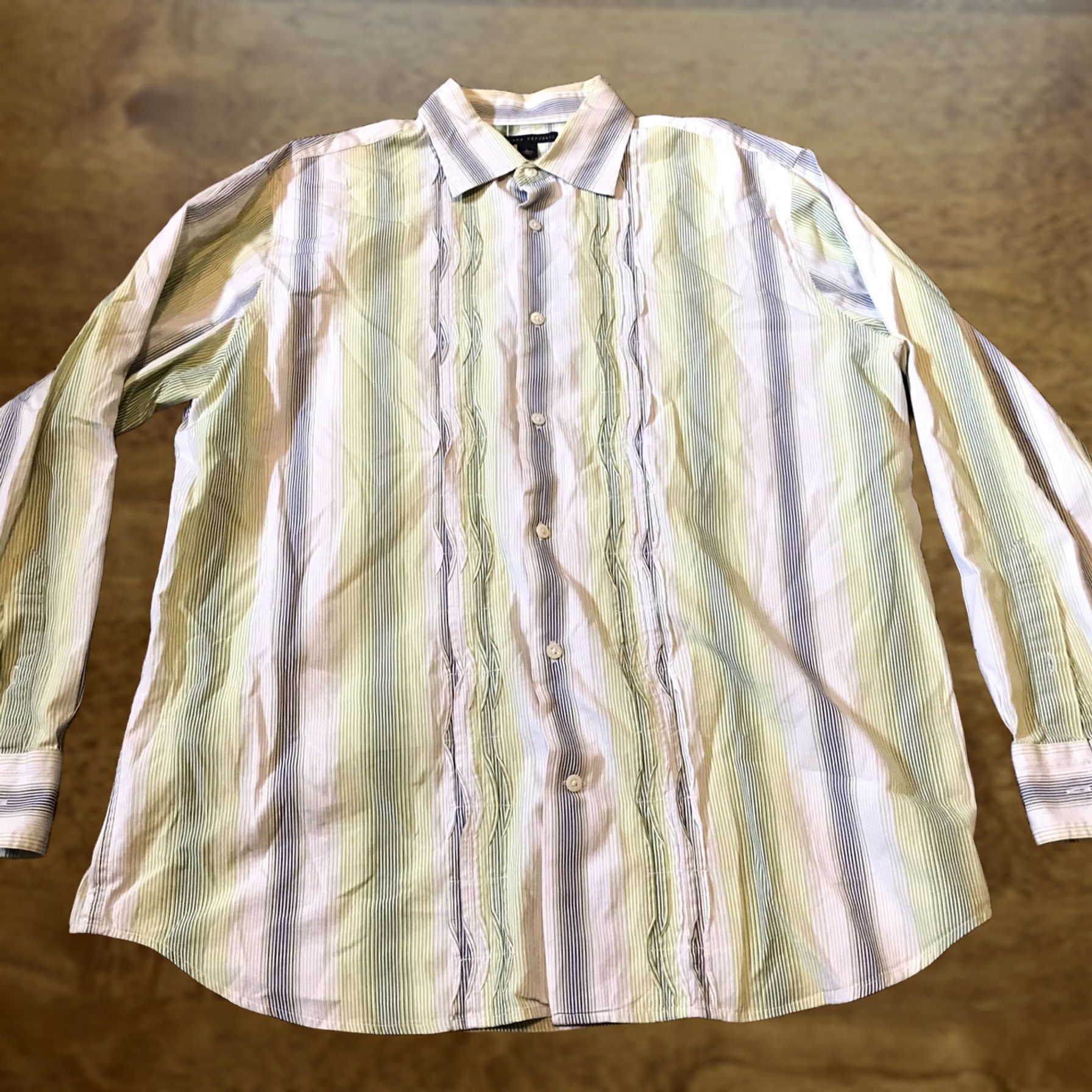 Banana Republic Banana Republic Shirt Button-Up Long Sleeve Multicolor Cotton Navy? Not Navy, keep original color: Multicolor. Size US L / EU 52-54 / 3 - 1 Thumbnail