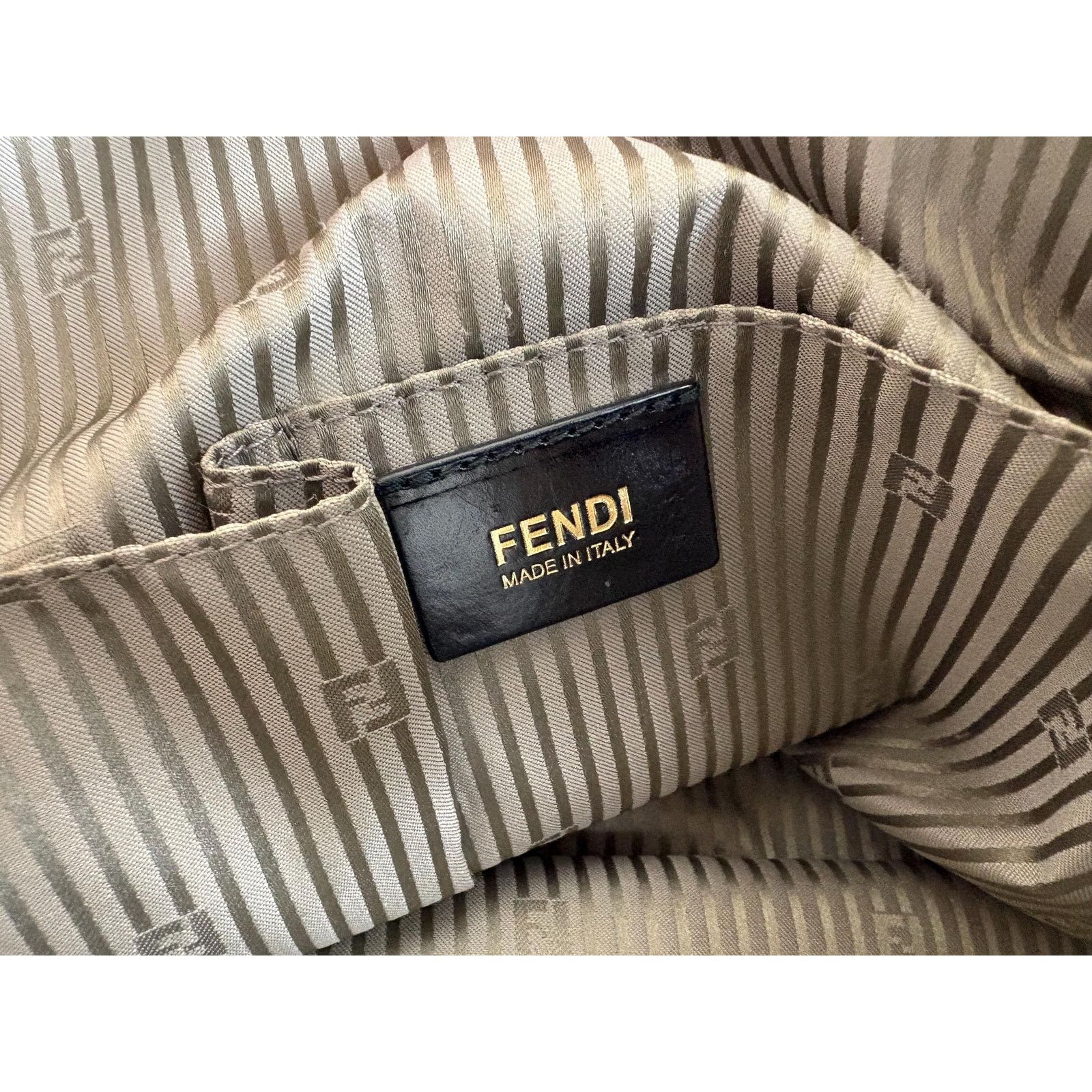 Fendi Authentic Fendi Gray Leather Chameleon Colorblock Shoulder Size ONE SIZE - 10 Thumbnail