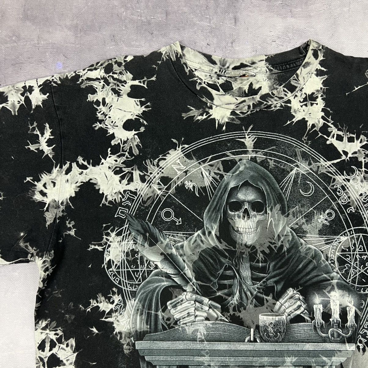 Other Rare! Skeleton Overprint Skull Logo 666 Y2K 90s Size US L / EU 52-54 / 3 - 3 Thumbnail