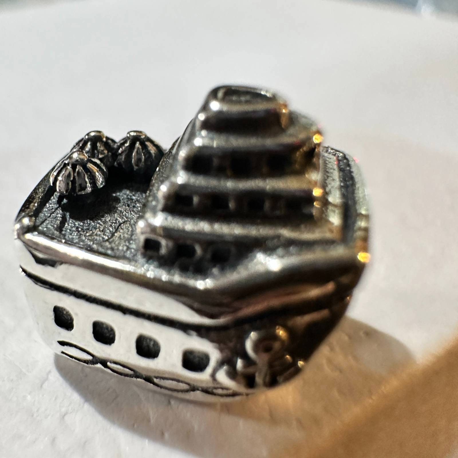 pandora Authentic Pandora Retired Cruise Ship, Sterling Silver Size ONE SIZE - 1 Thumbnail