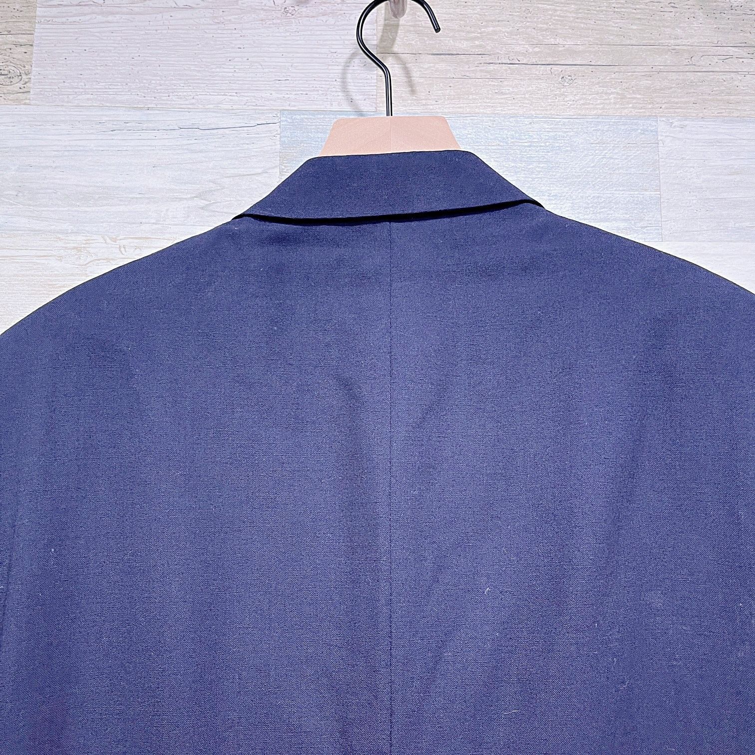 Brooks Brothers Brooks Brothers Gold Metal Button Hopsack Blazer Navy 43R Size 42R - 7 Thumbnail