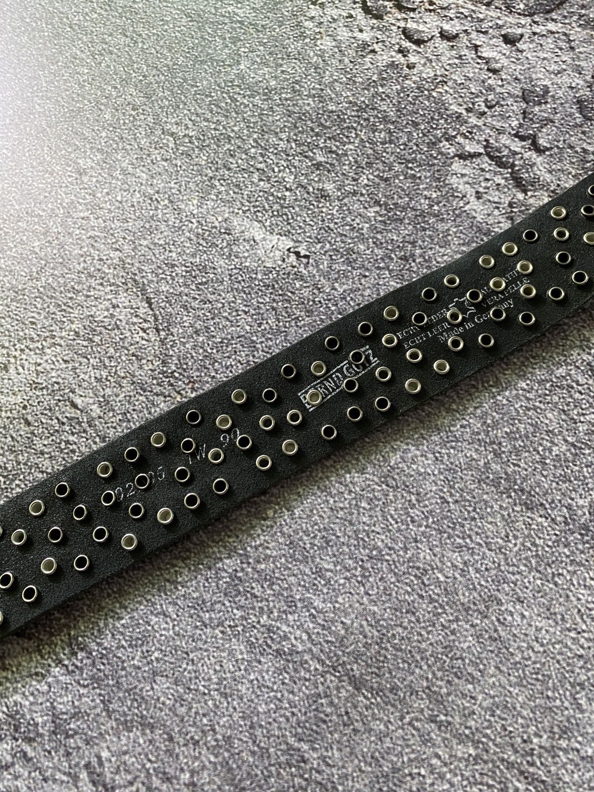 Leather Vintage avant garde studded leather belt y2k Size 34 - 8 Thumbnail