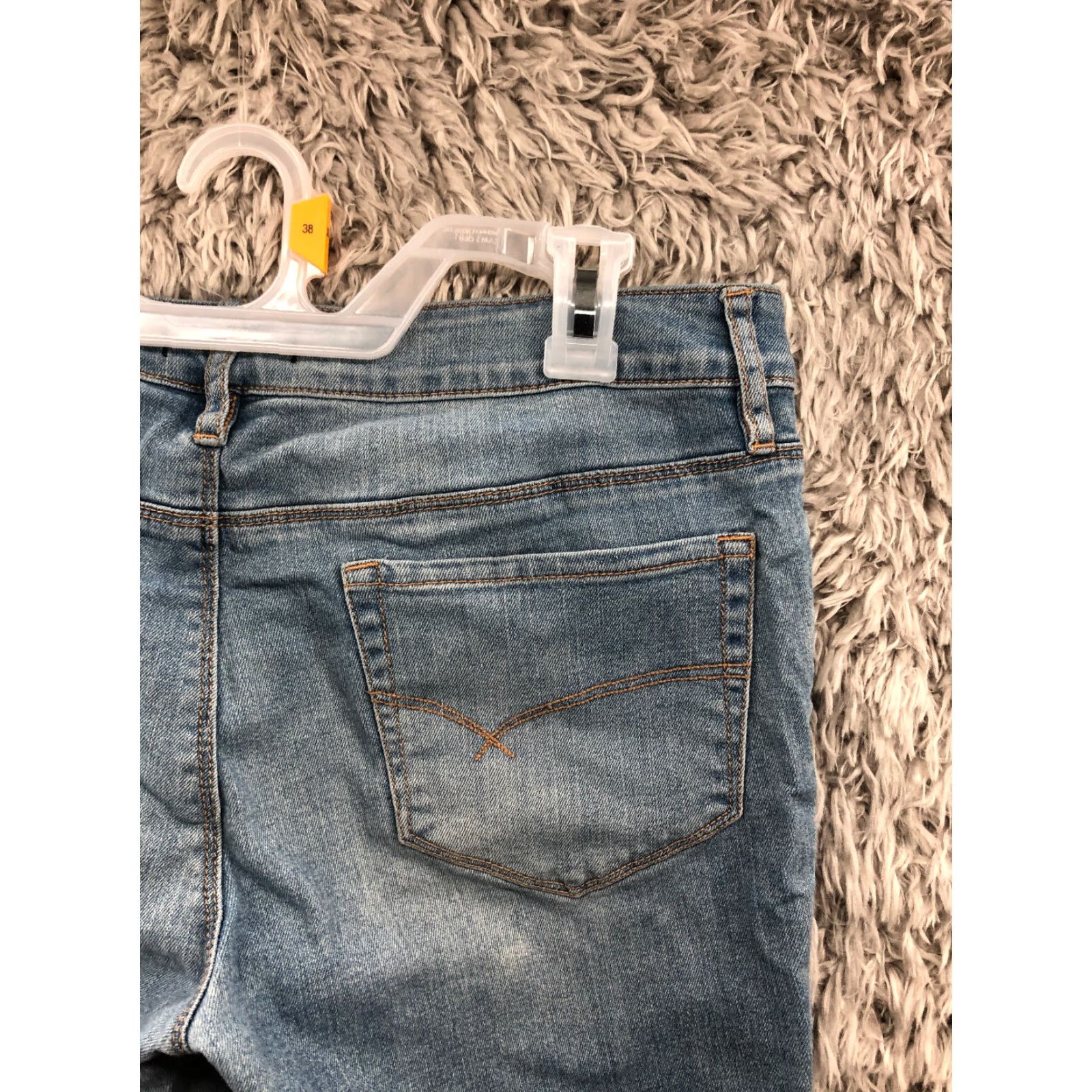 Denime VINTAGE Bullhead Jeans Size 13 Juniors Mid Rise Light Wash Blue Denim 5-Pocket Design Womens Size 34" / US 12 / IT 48 - 6 Thumbnail