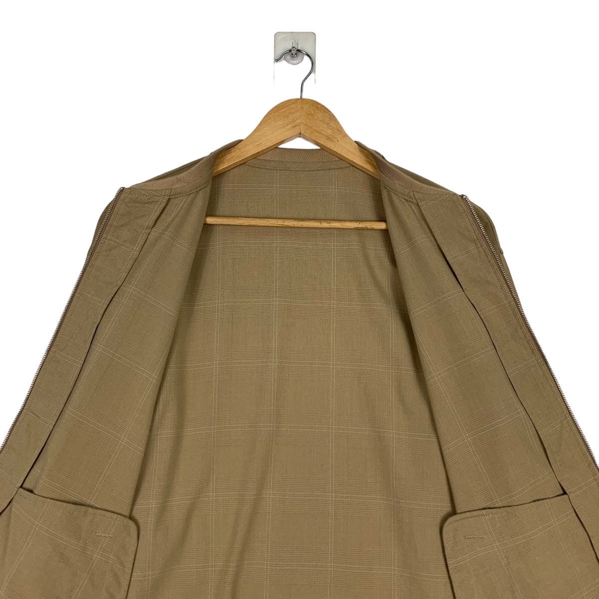Japanese Brand 6 RAGEBLUE Checked Brown Bomber Jacket #1159-C53 Size US S / EU 44-46 / 1 - 12 Thumbnail