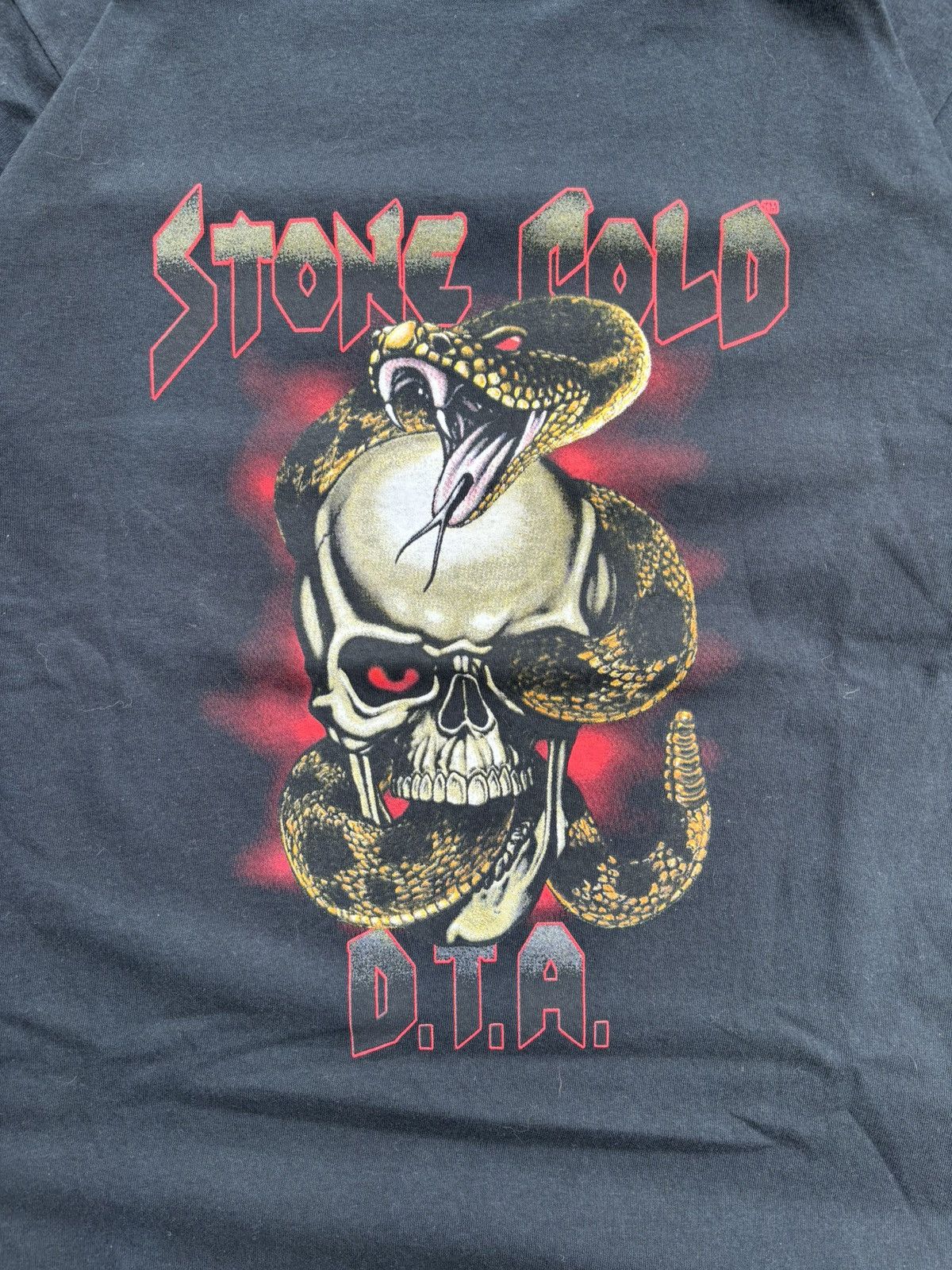 Vintage Vintage WWF Stone Cold Steve Austin DTA Rattlesnake T Shirt Size US M / EU 48-50 / 2 - 2 Thumbnail