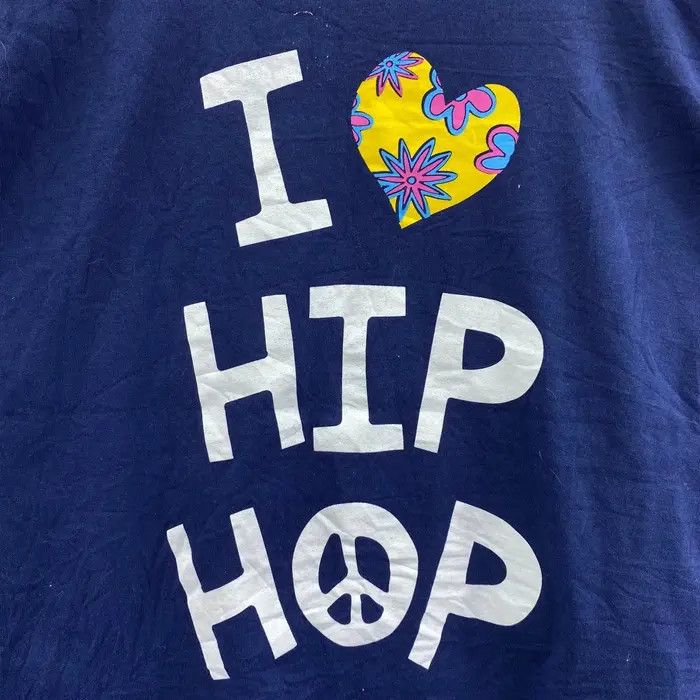 Vintage Vtg I LOVE HIP HOP Music Festival Wutang Nas Run Dmc Tee Size L / US 10 / IT 46 - 3 Thumbnail