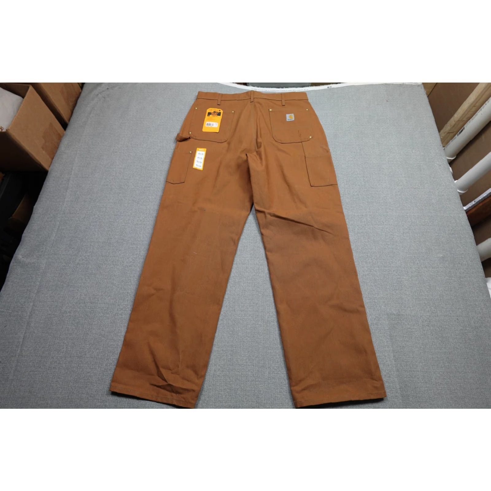 Carhartt VINTAGE Carhartt Double Knee Pants Mens 40x34 Brown Duck Canvas Carpenter Work USA NWT Size US 40 / EU 56 - 4 Thumbnail