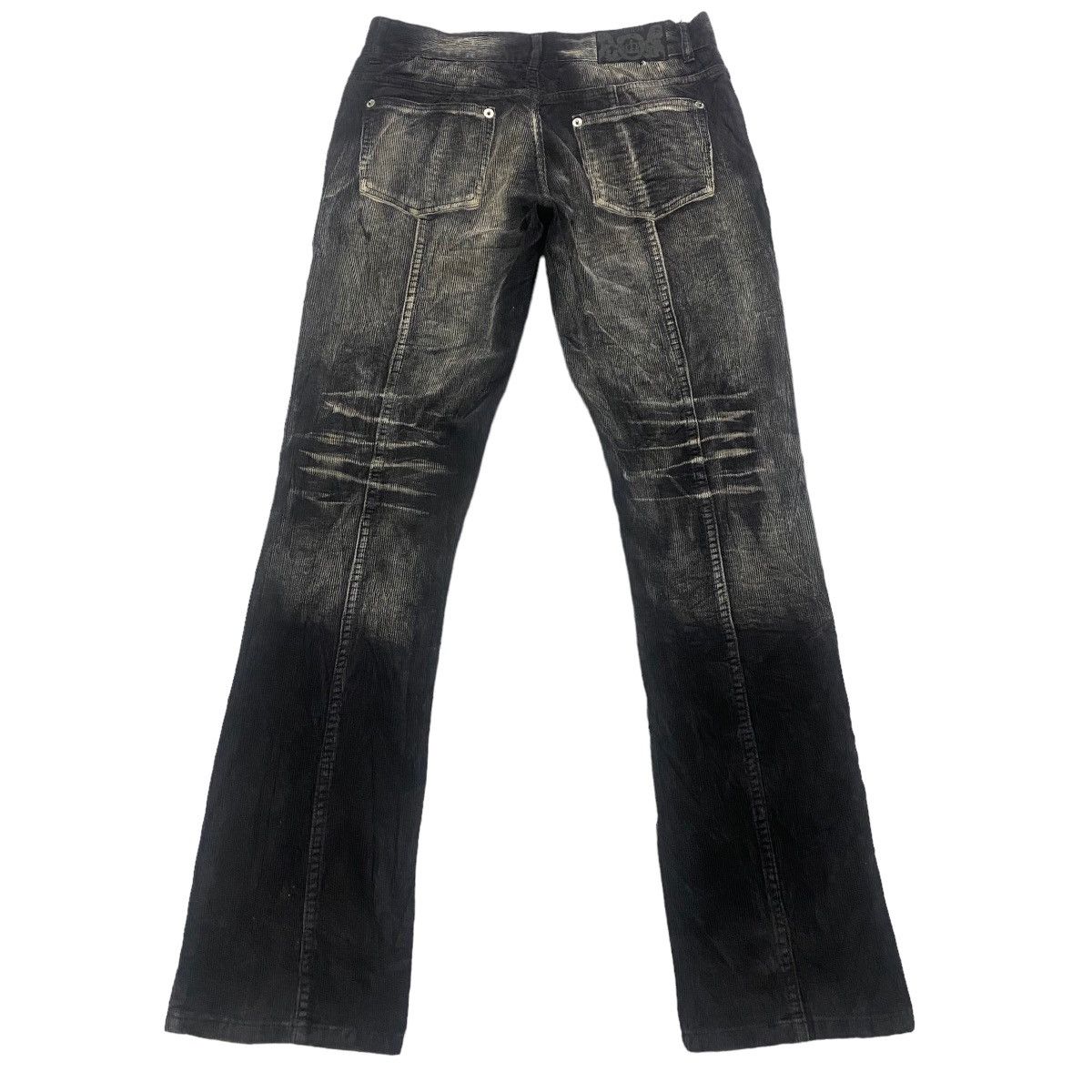 LOWBOX Japanese Brand LOWBOX Acid Wash Corduroy Flare Pants Size US 31 - 2 Thumbnail