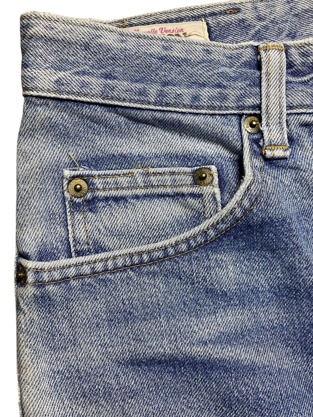 Vintage Vintage Bobson Pro 600 Japan Faded Wash Distressed Jeans Size US 28 / EU 44 - 10 Thumbnail