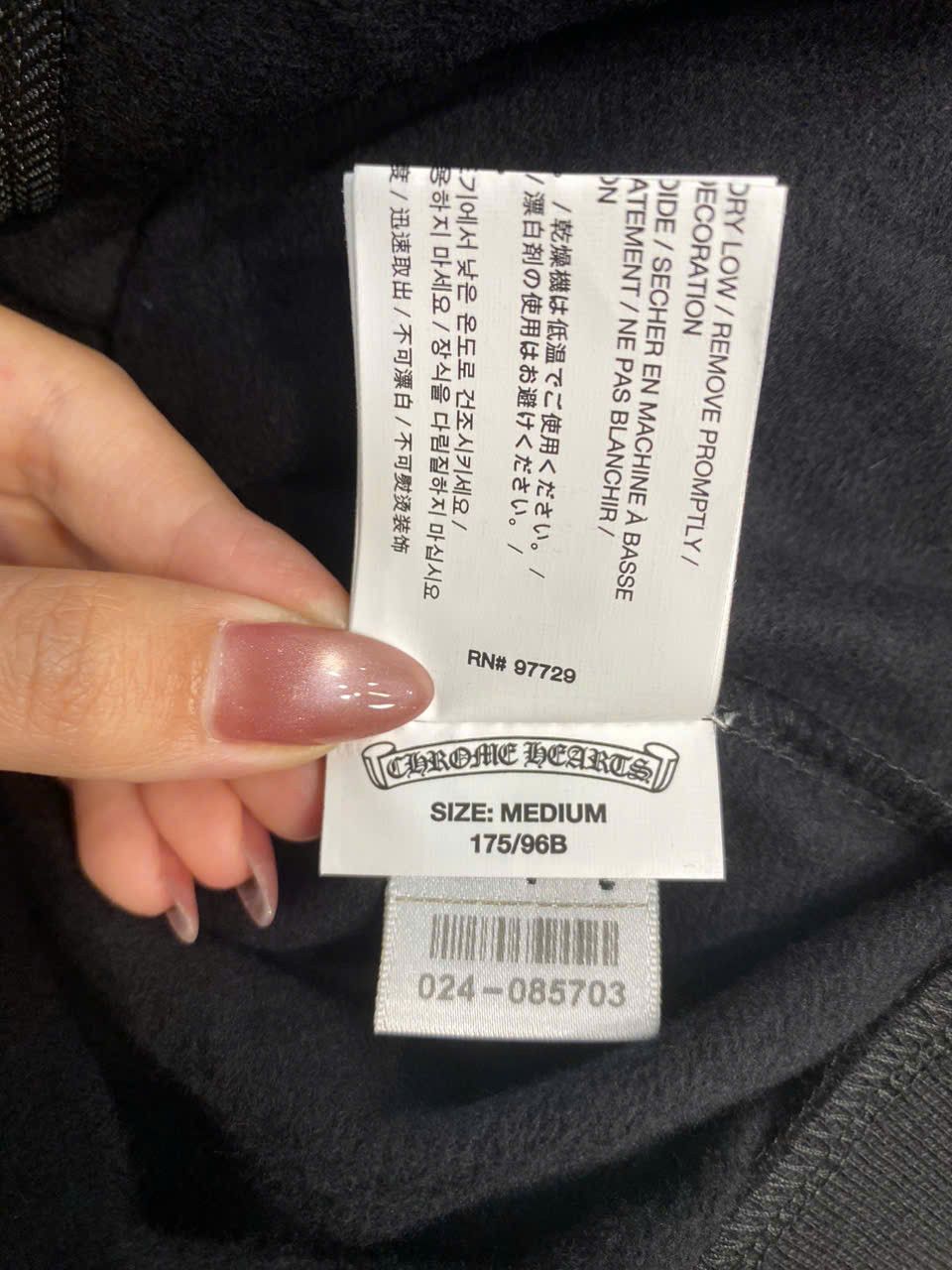 Chrome Hearts CHROME HEARTS Rolling Stones Zip Up Hoodie BLACK Size US M / EU 48-50 / 2 - 11 Thumbnail