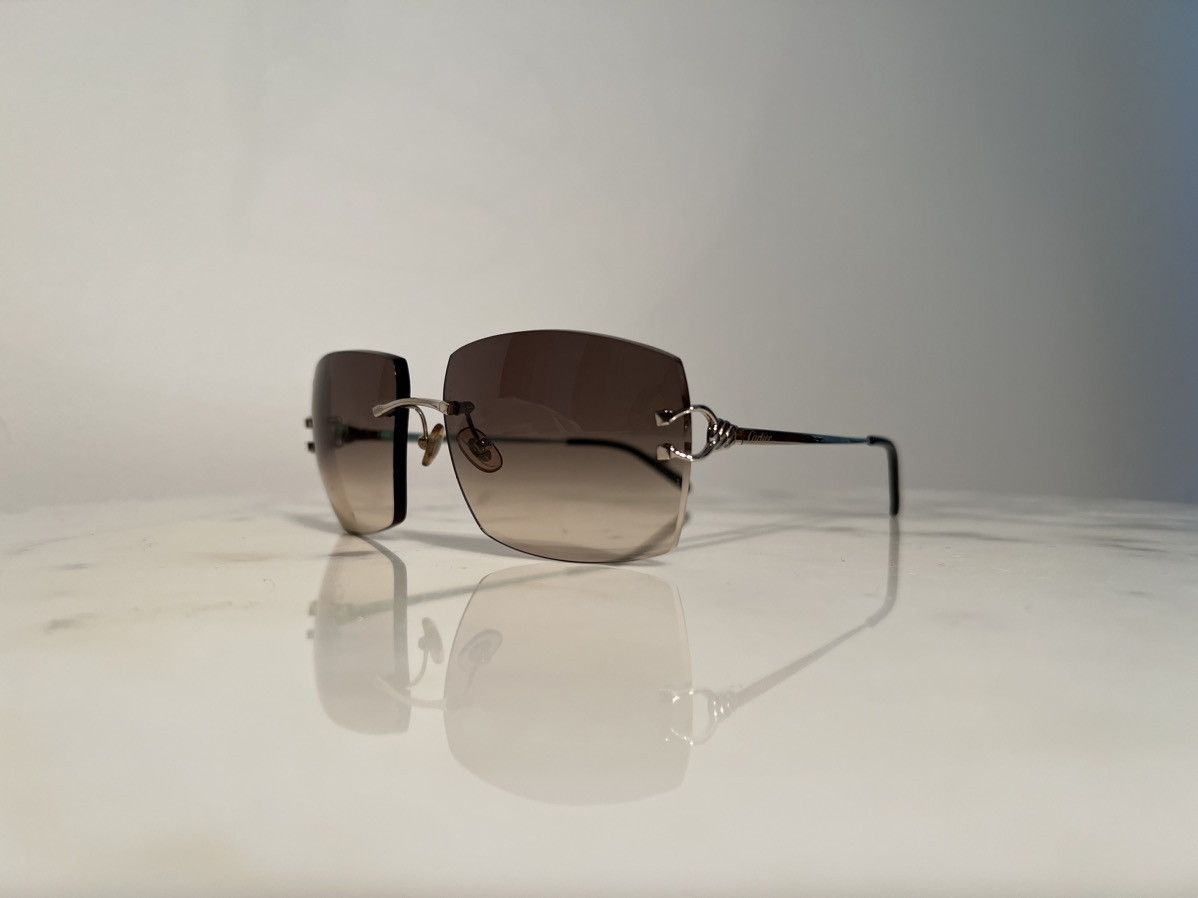 Cartier Solid 18k White Gold Sunglasses Glasses