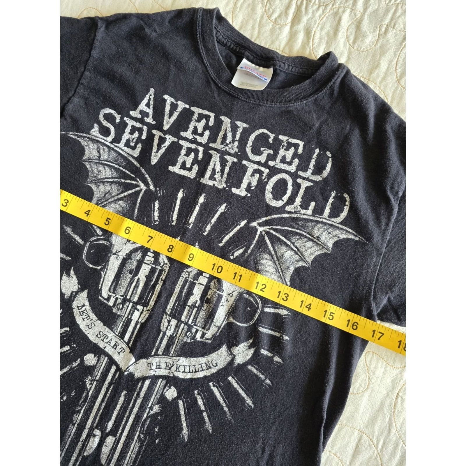 Hanes VINTAGE Avenged Sevenfold Bat Guns Tshirt Black Adult Small Gender Neutral Y2k Size US S / EU 44-46 / 1 - 5 Thumbnail