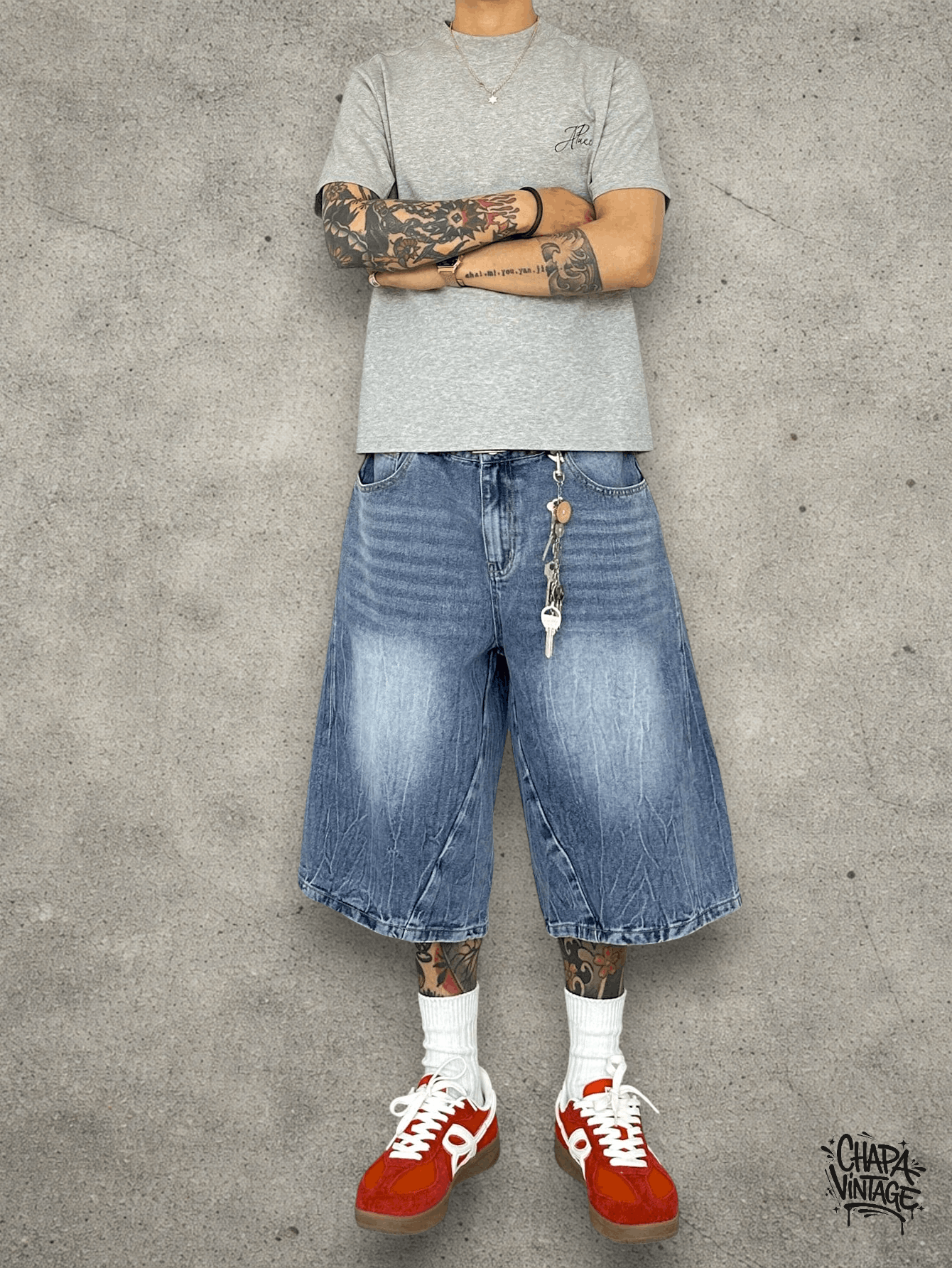 Jean Washed denm jorts Size US 32 / EU 48 - 1 Thumbnail