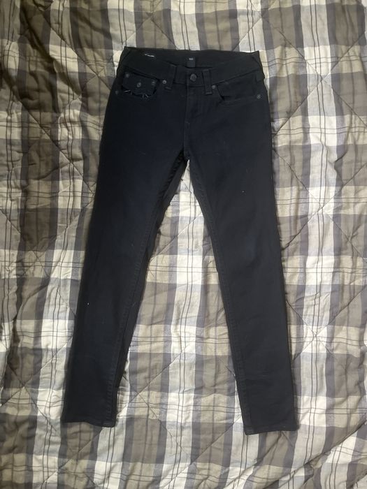True Religion True religion y2k black jeans with white stitching Grailed