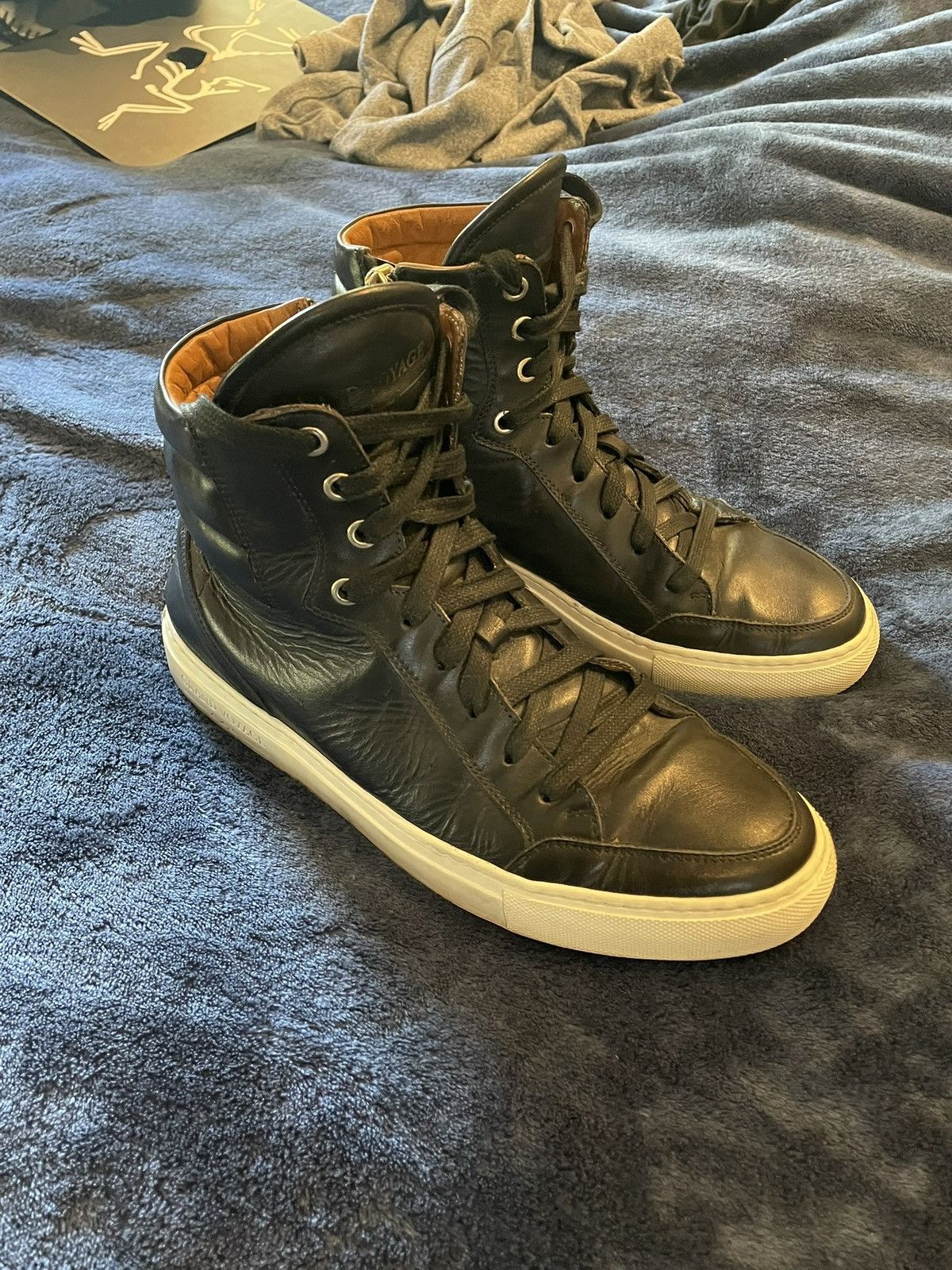 Nordstrom Leather Designer zipper Hightops Size US 8.5 / EU 41-42 - 1 Thumbnail