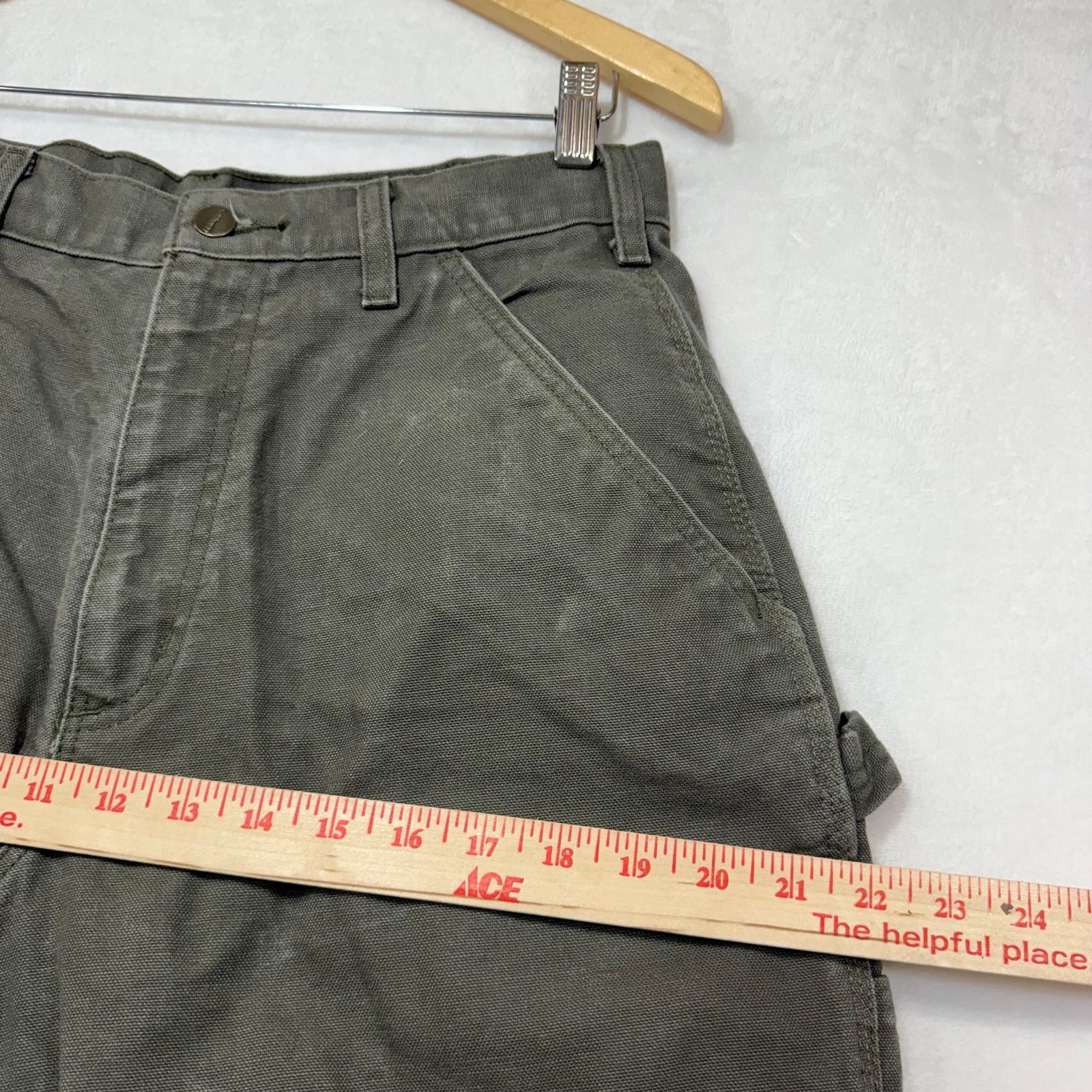 Carhartt Carhartt 32X30 Loose Fit Green Pants Streetwear Distressed Size US 32 / EU 48 - 9 Thumbnail
