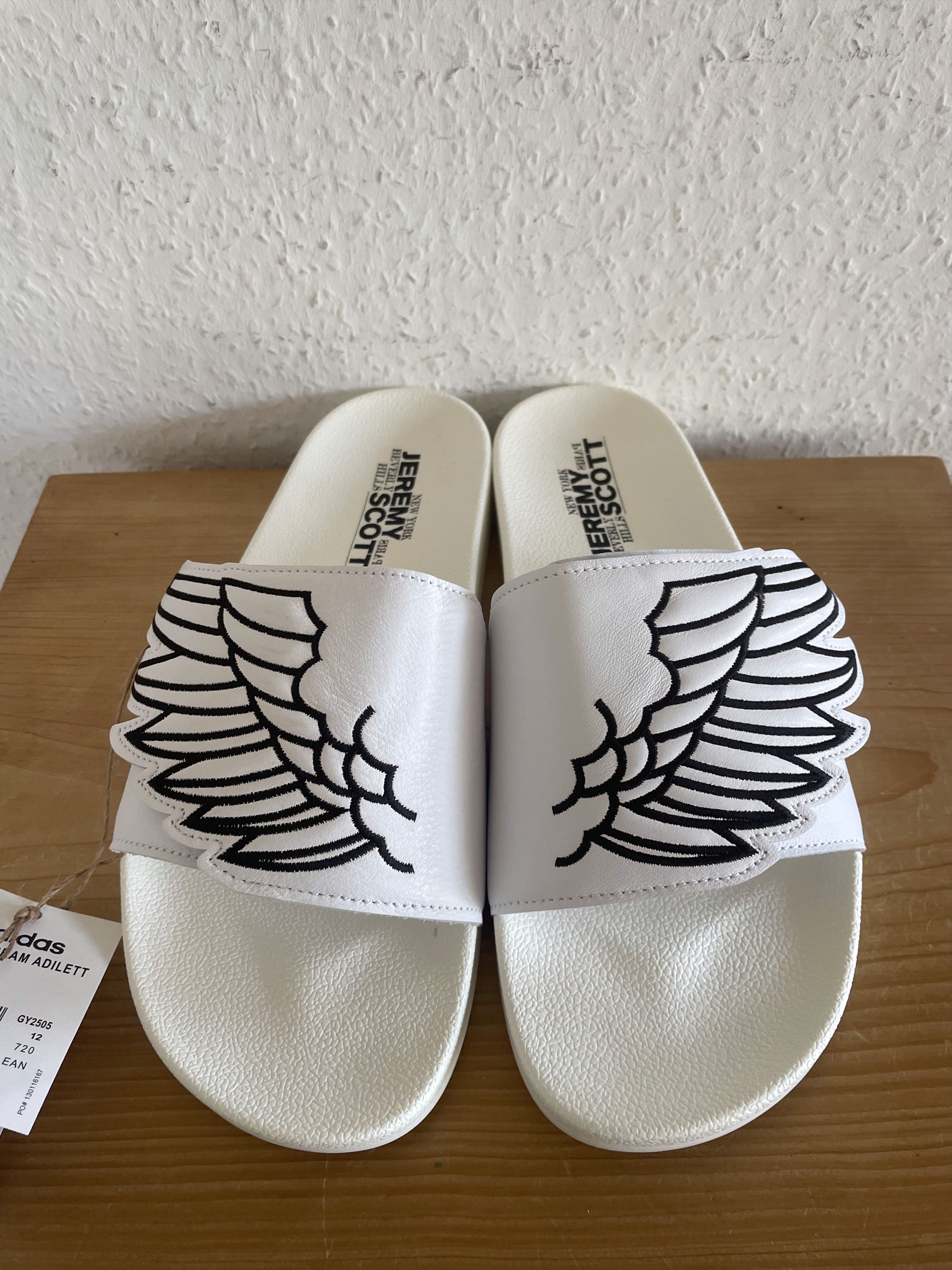 Adidas × Jeremy Scott Wings Adilette Slides Size US 12 / EU 45 - 2 Thumbnail