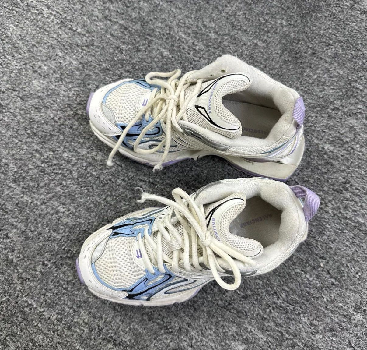 Balenciaga Balenciaga X-Pander Blue Spring Sneakers K12 Size US 6 / IT 36 - 2 Thumbnail