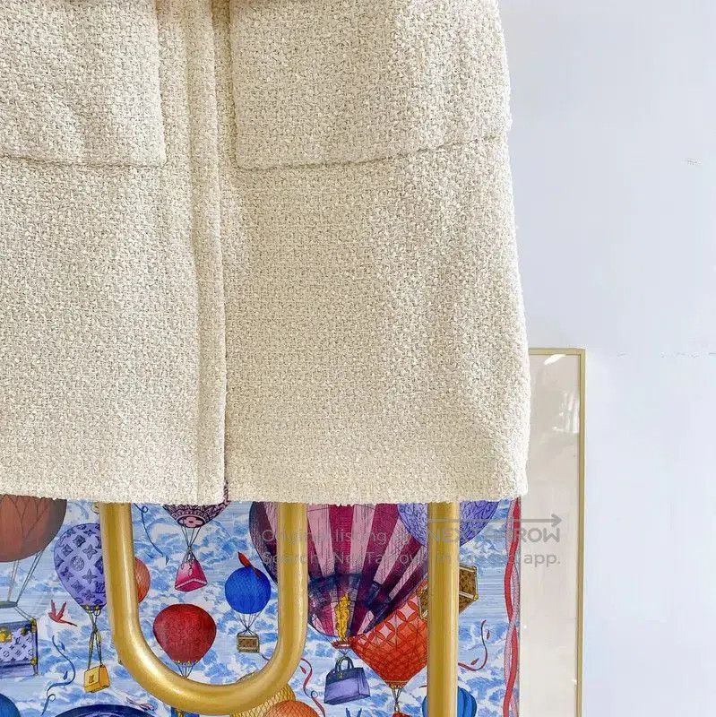 Chanel Chanel White Cotton Short Skirt for Women . Size 23" - 4 Thumbnail