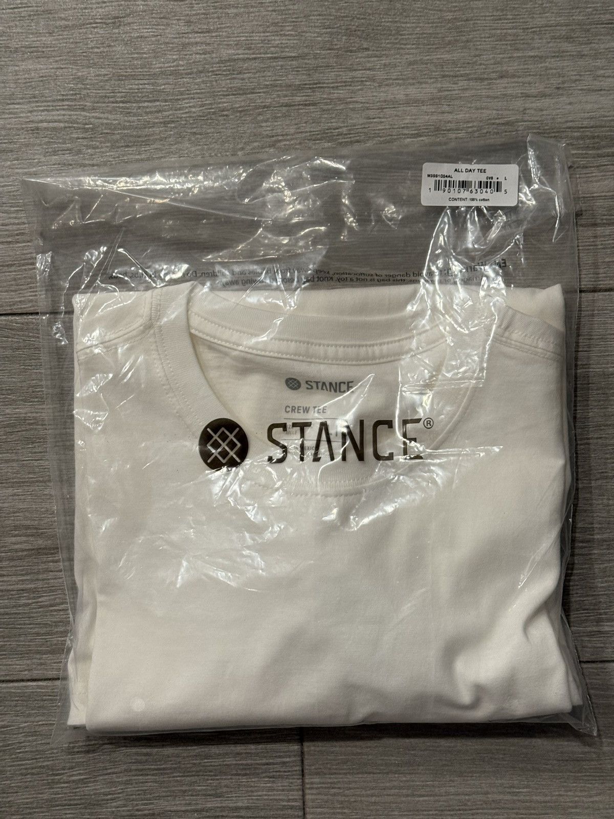 Stance Socks Stance All Day Crew Neck Tee T-Shirt Cream Size L Large New Size US L / EU 52-54 / 3 - 7 Thumbnail