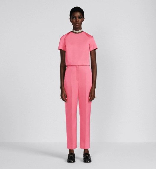 Dior o1w1db10824 Straight-Cut Pant in Pink Size 25" / US 0 / IT 36 - 4 Thumbnail
