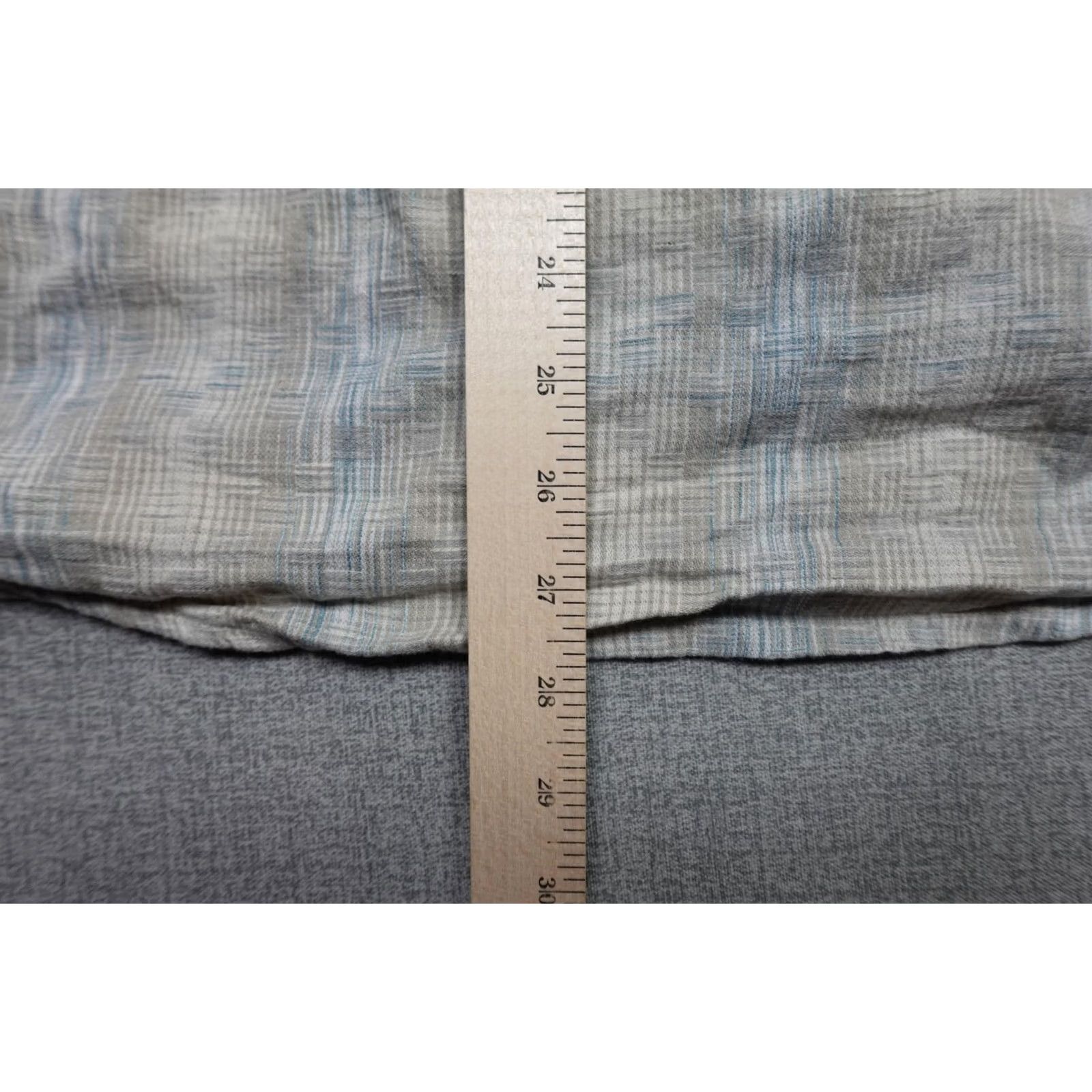 Carbon2Cobalt Carbon2Cobalt Shirt Mens M Gray Blue Plaid Long Sleeve Button Up Cotton Size US M / EU 48-50 / 2 - 7 Thumbnail