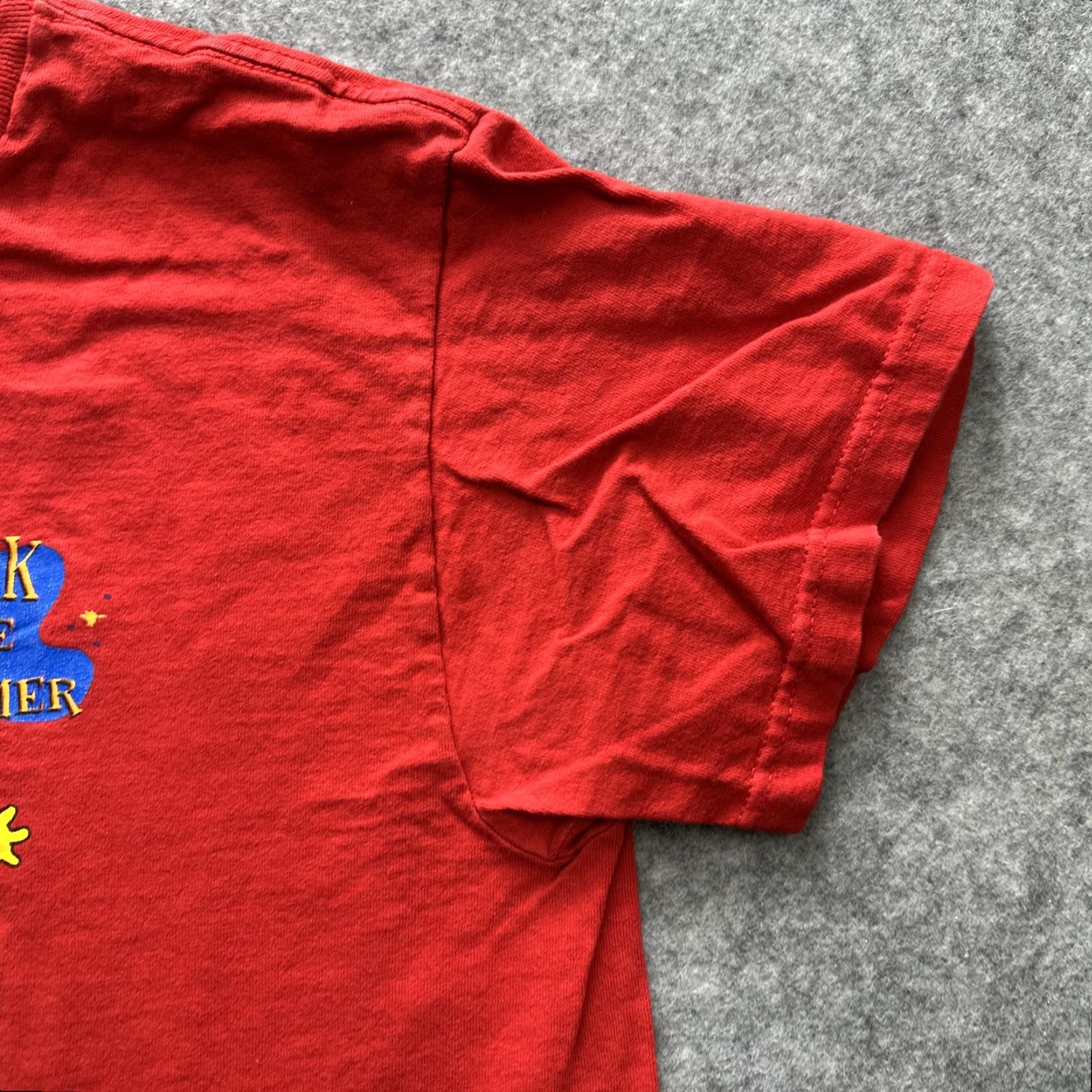 Fruit Of The Loom VINTAGE Simpsons Deck The Homer Shirt Mens Medium Red Christmas Cartoon 90s Size US M / EU 48-50 / 2 - 6 Thumbnail