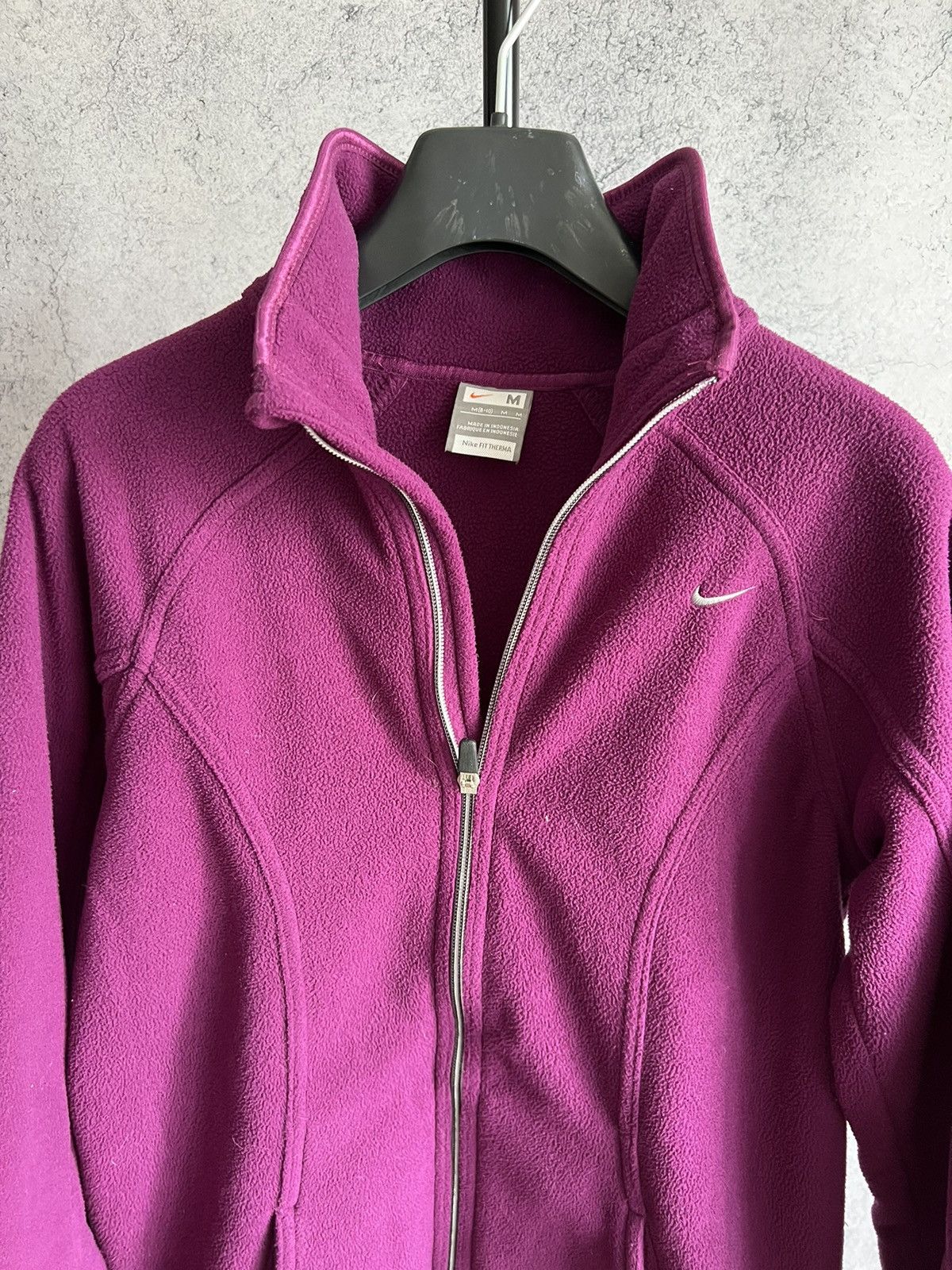 Nike Nike Retro Fleece Zip Up Jacket Mini Swoosh Sweater Size M / US 6-8 / IT 42-44 - 6 Thumbnail
