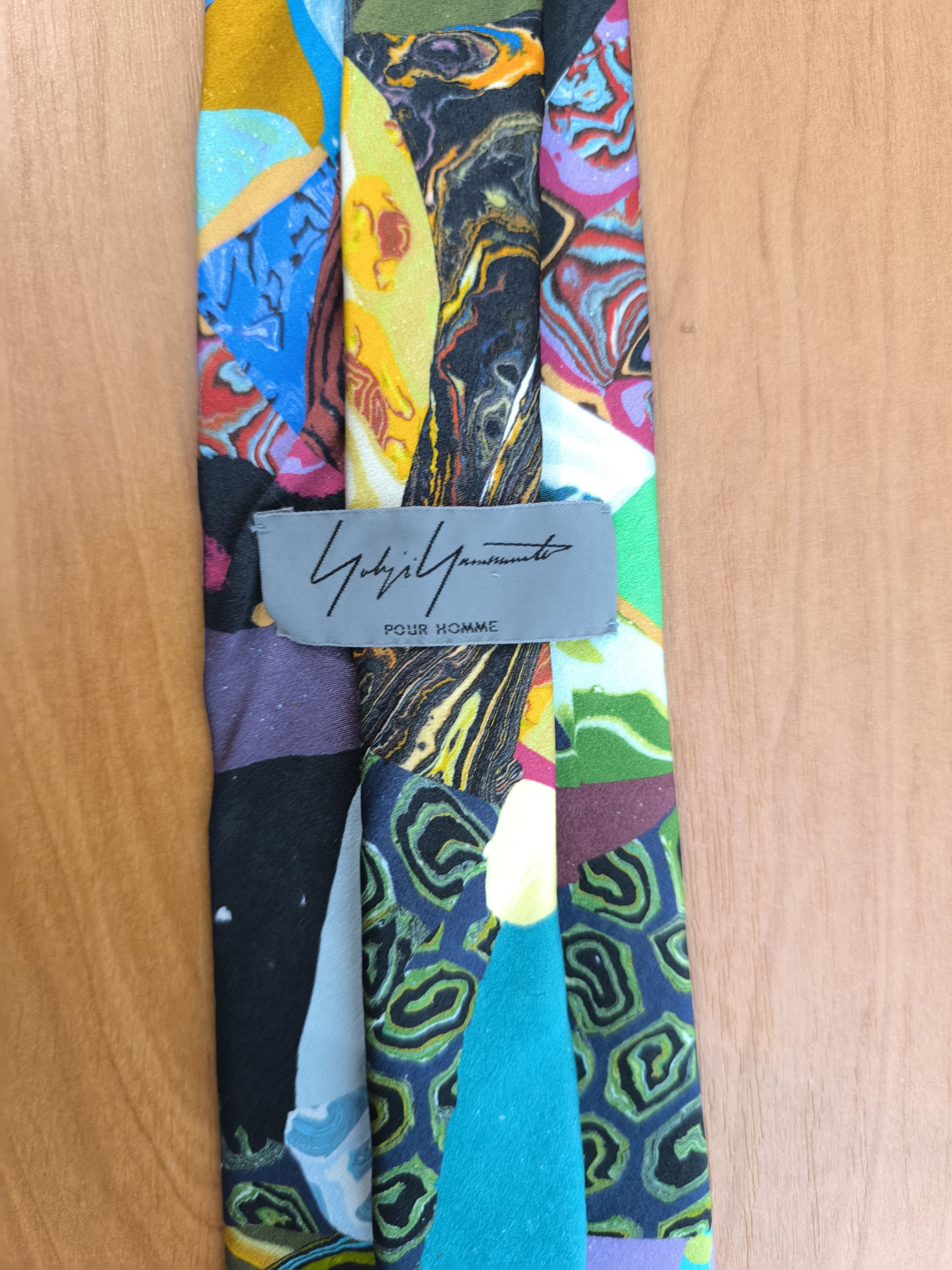 Yohji Yamamoto Yohji Yamamoto POUR HOMME Vintage Abstract Silk Tie Made in Size ONE SIZE - 5 Thumbnail