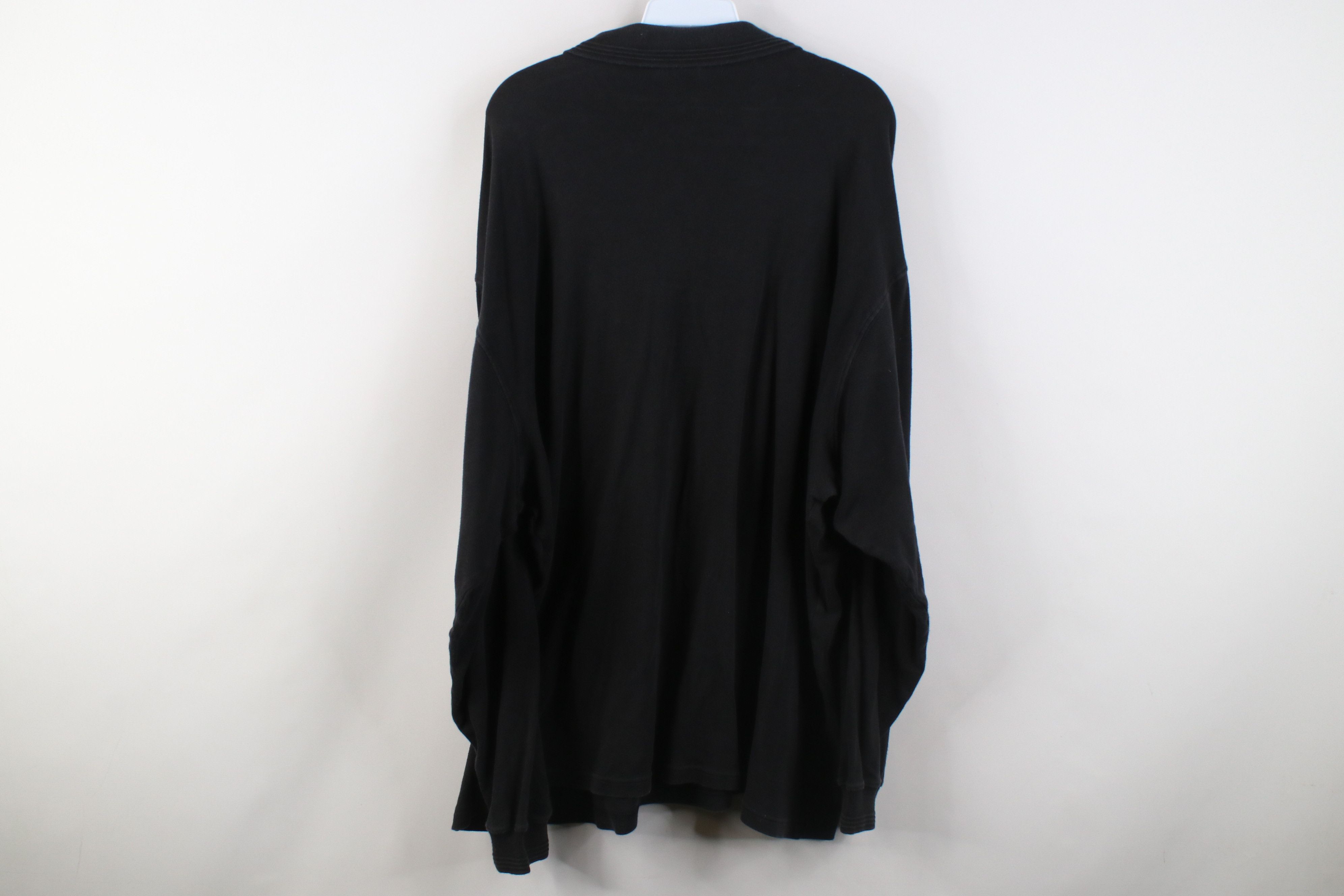 Vintage Vintage 90s Streetwear Long Sleeve Rugby Polo Shirt Black Size US XXL / EU 58 / 5 - 12 Thumbnail