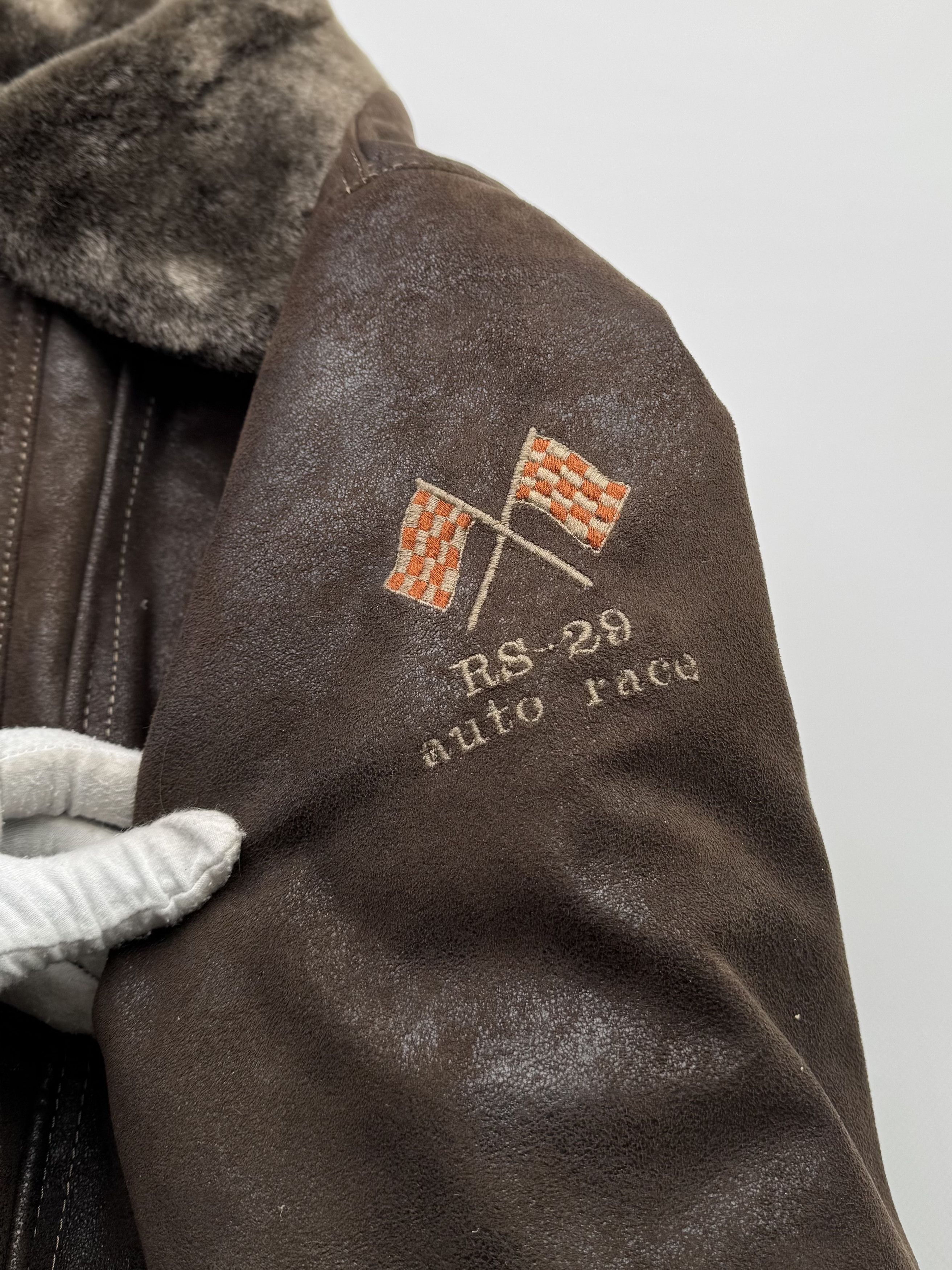Japanese Brand Vintage Bomber Jacket With Faux Fur Neck B522(V179)E2 Size US XXL / EU 58 / 5 - 5 Thumbnail
